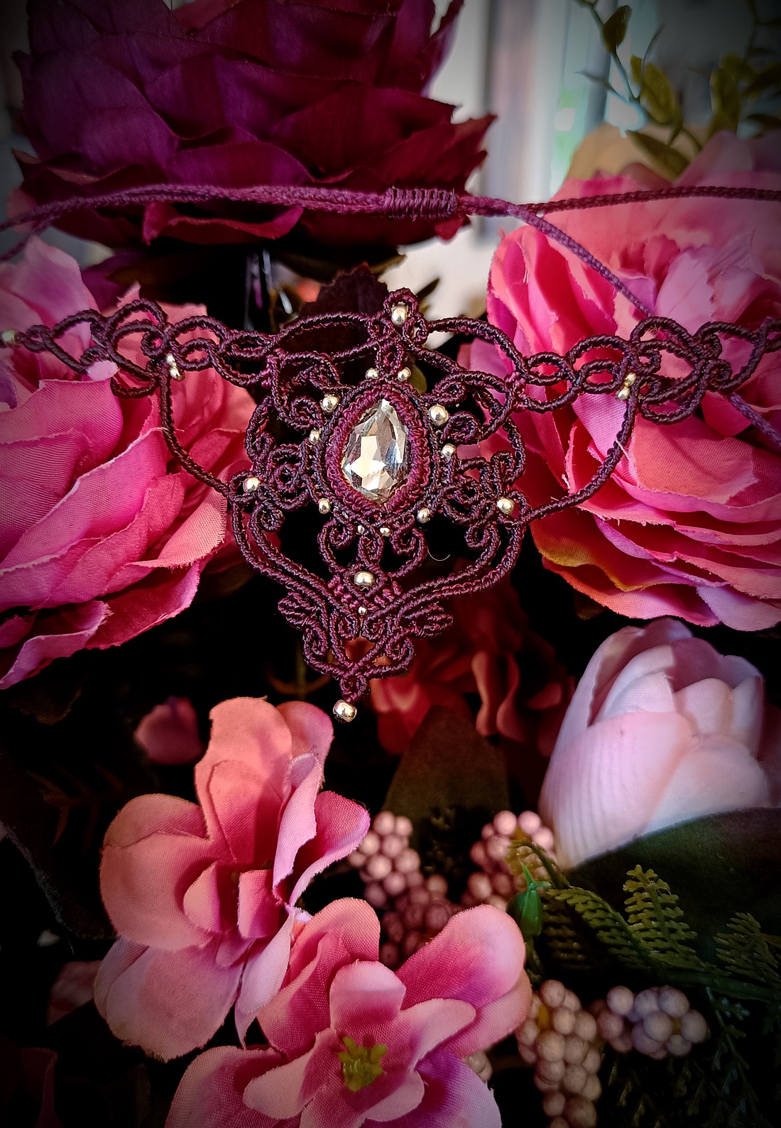 Colier cherry elegant cristal - bijuterii - coliere - colier y - Artynos.ro Colier cherry elegant cristal - bijuterii - coliere - colier y - Artynos.ro