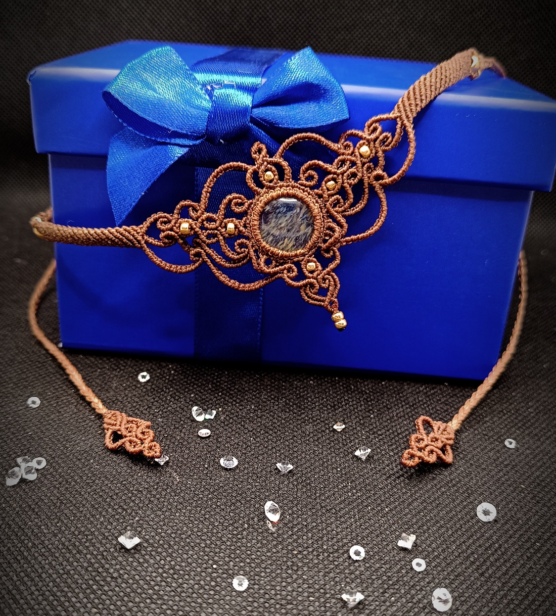 Colier Choker Micromacrame Victorian  - bijuterii - coliere - chockere - Artynos.ro