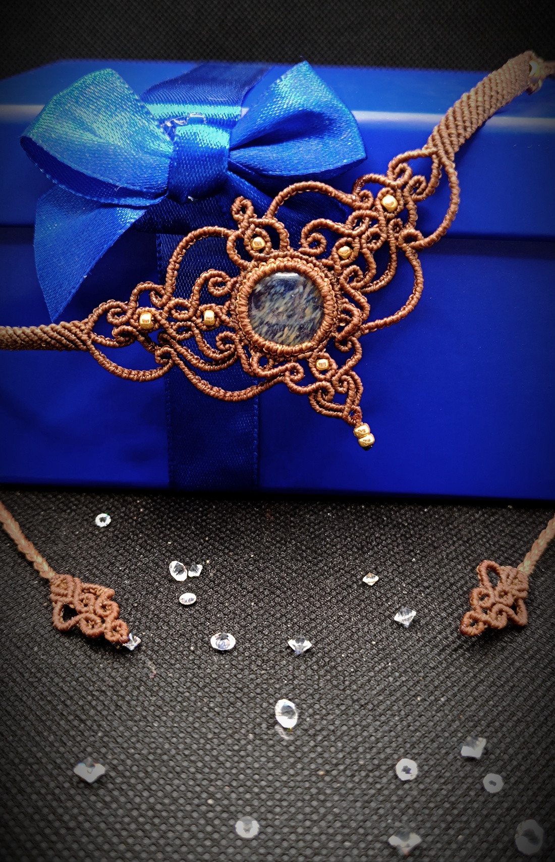 Colier Choker Micromacrame Victorian  - bijuterii - coliere - chockere - Artynos.ro