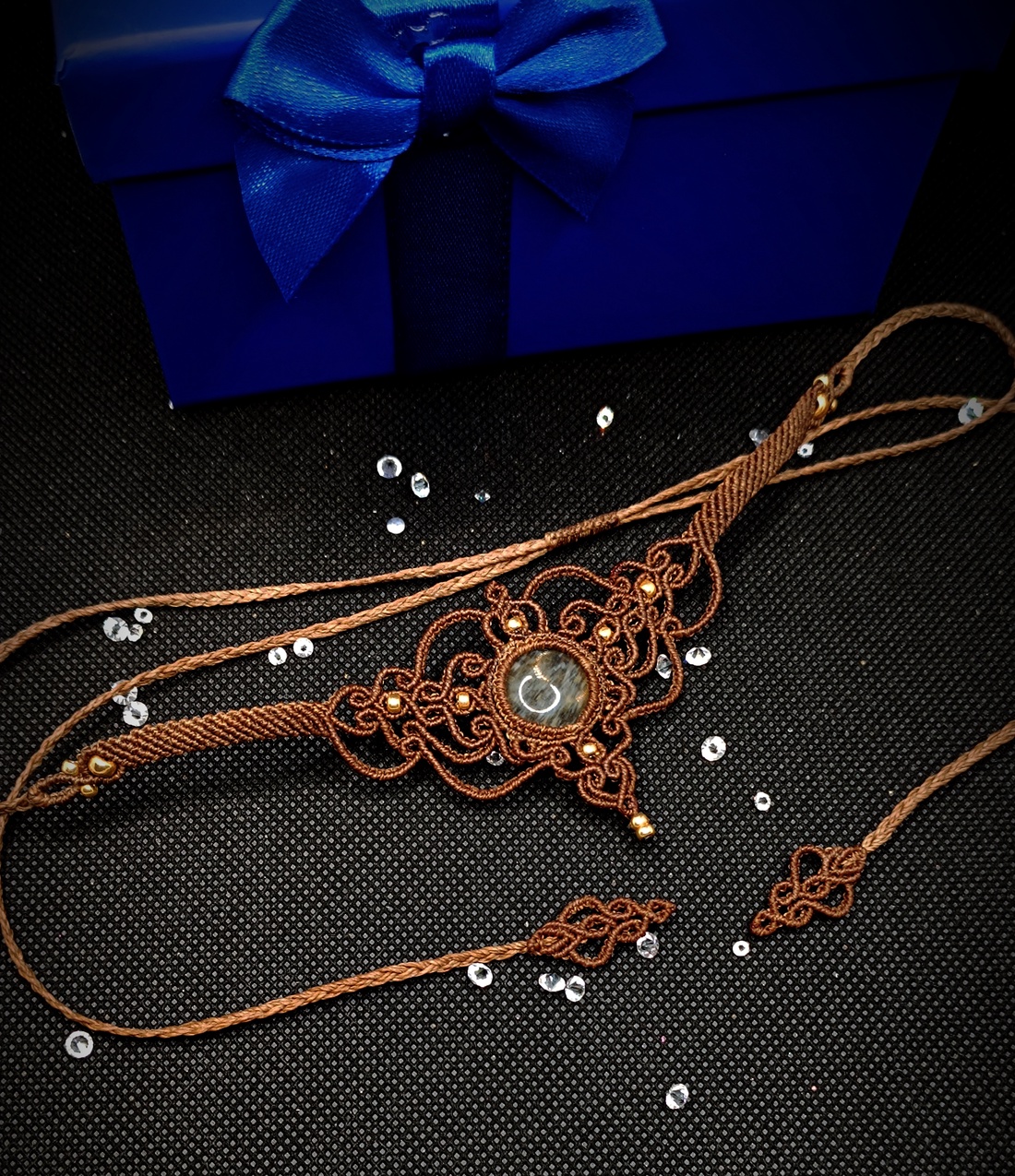 Colier Choker Micromacrame Victorian  - bijuterii - coliere - chockere - Artynos.ro