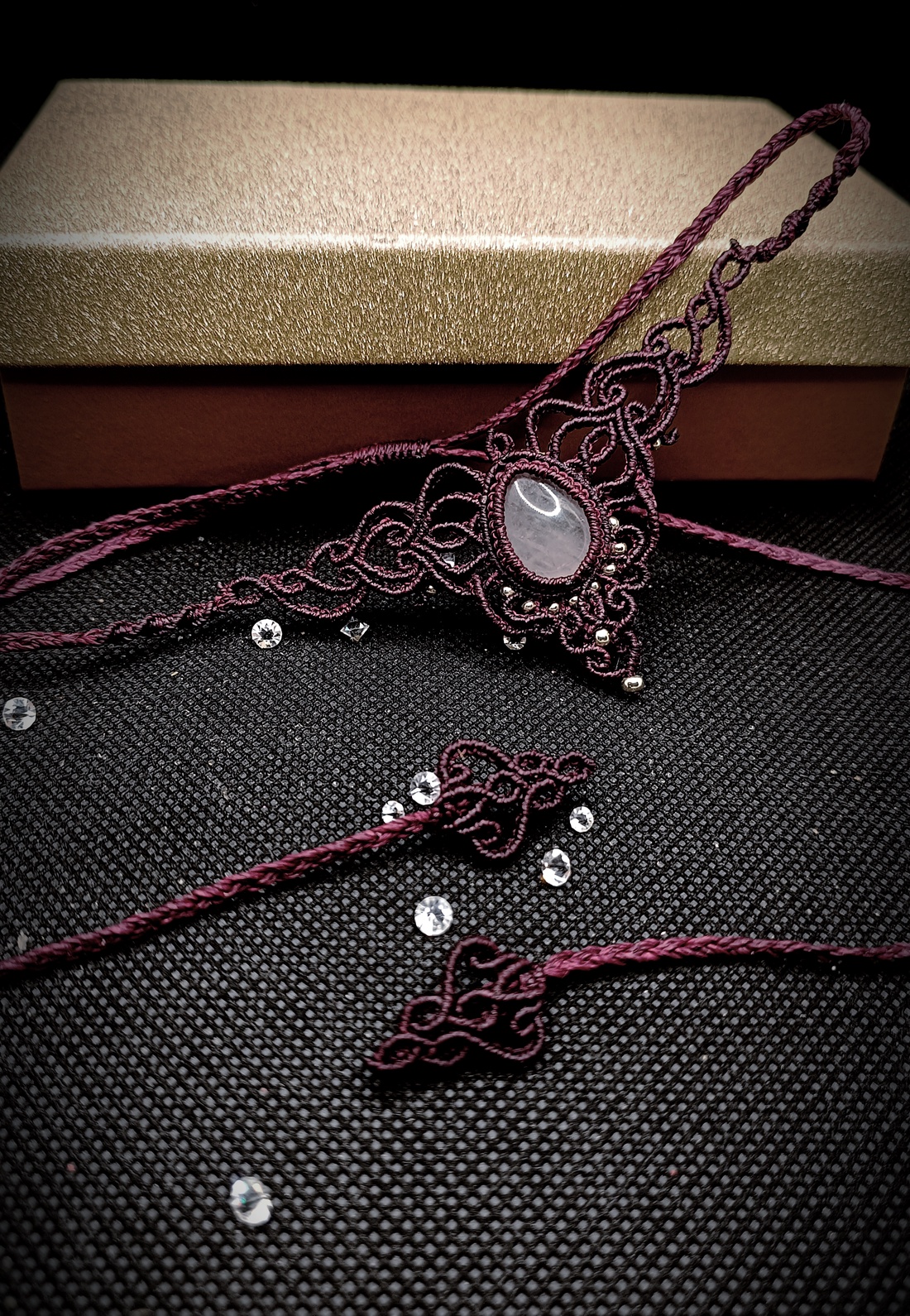 Colier Choker Delicat Cuart  - bijuterii - coliere - chockere - Artynos.ro