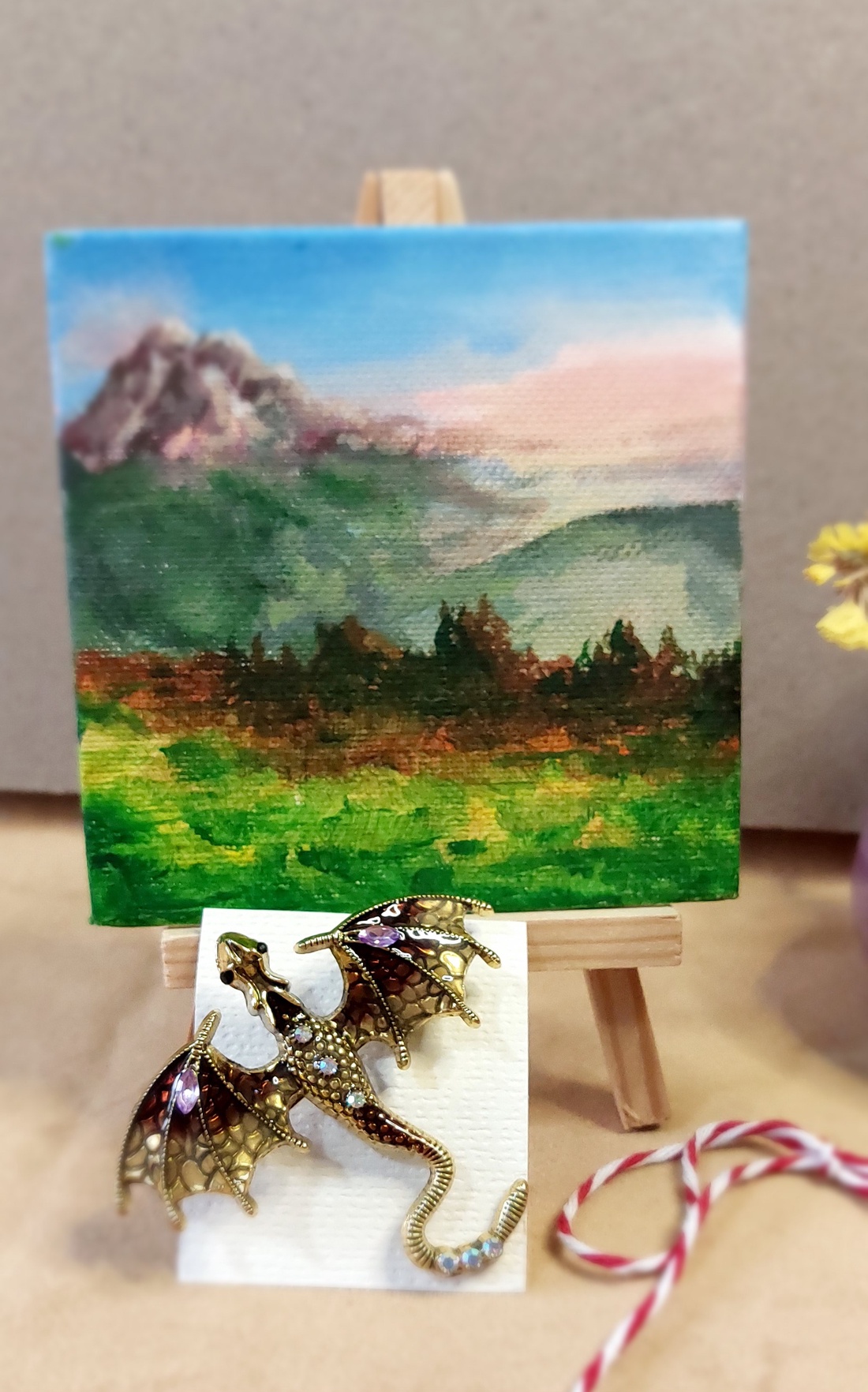 Mărțișor deosebit - arte vizuale și accesorii  - picturi - pictură acrilică - Artynos.ro