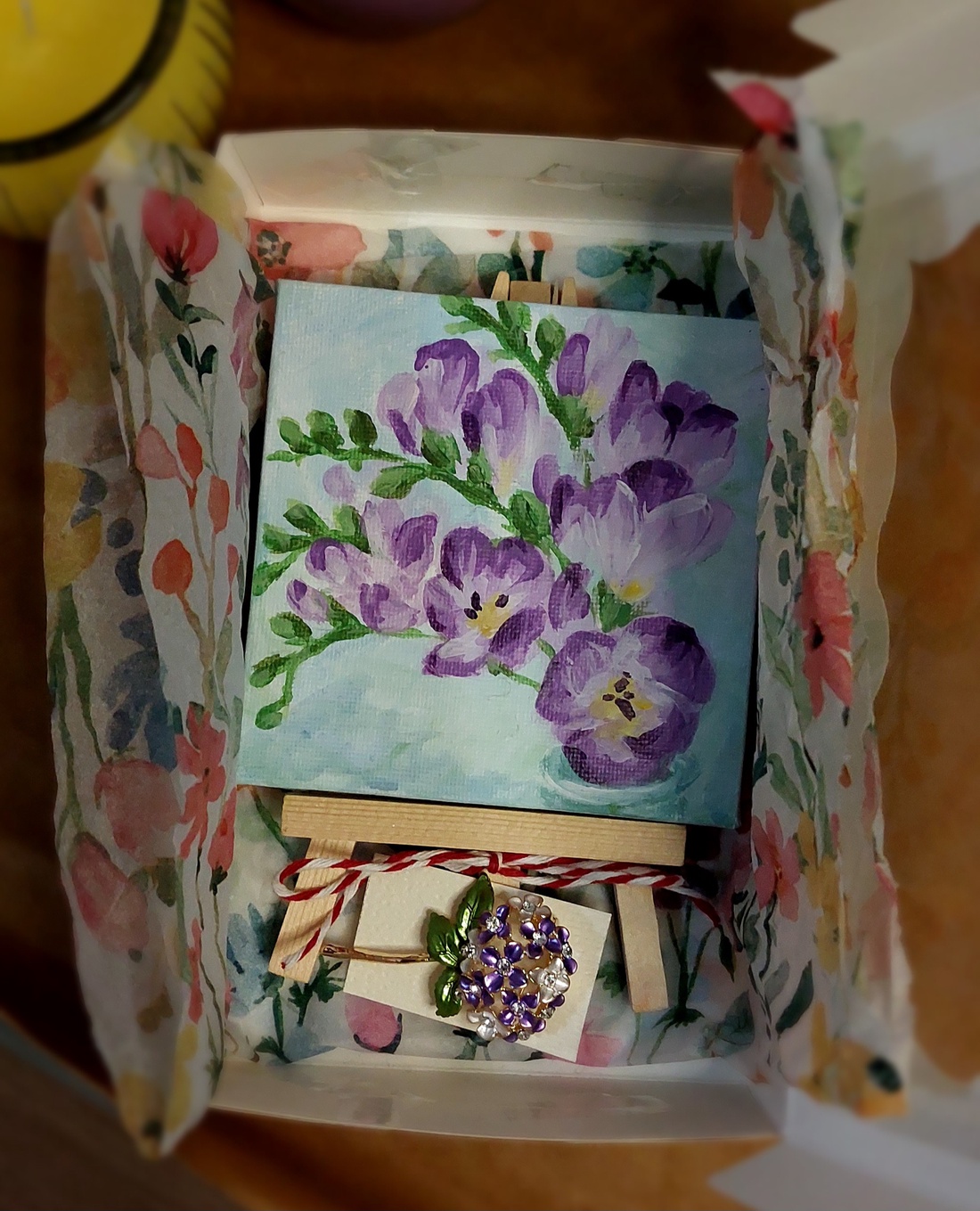 Mărțișor flori speciale - arte vizuale și accesorii  - picturi - pictură acrilică - Artynos.ro