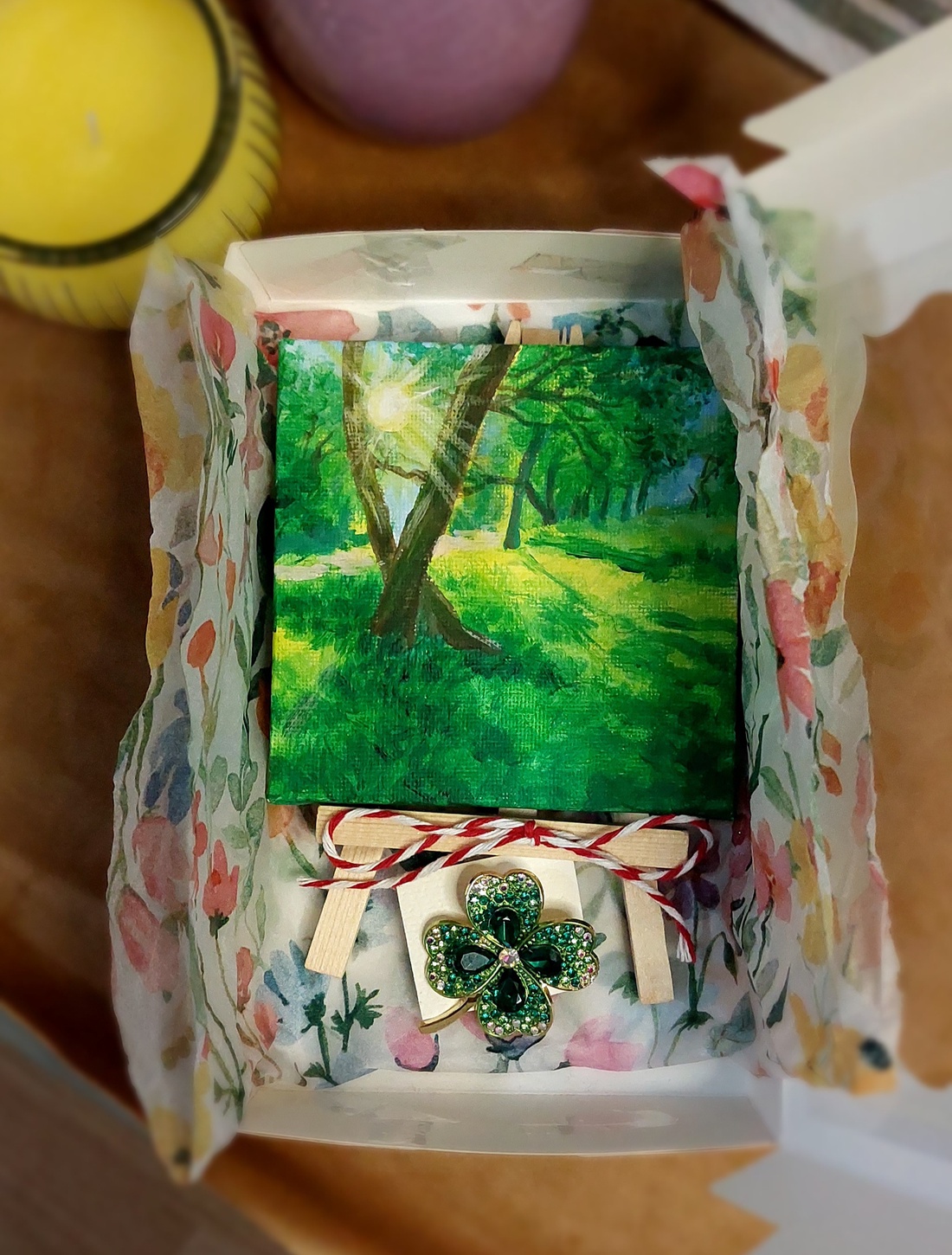 Mărțișor norocos  - arte vizuale și accesorii  - picturi - pictură acrilică - Artynos.ro