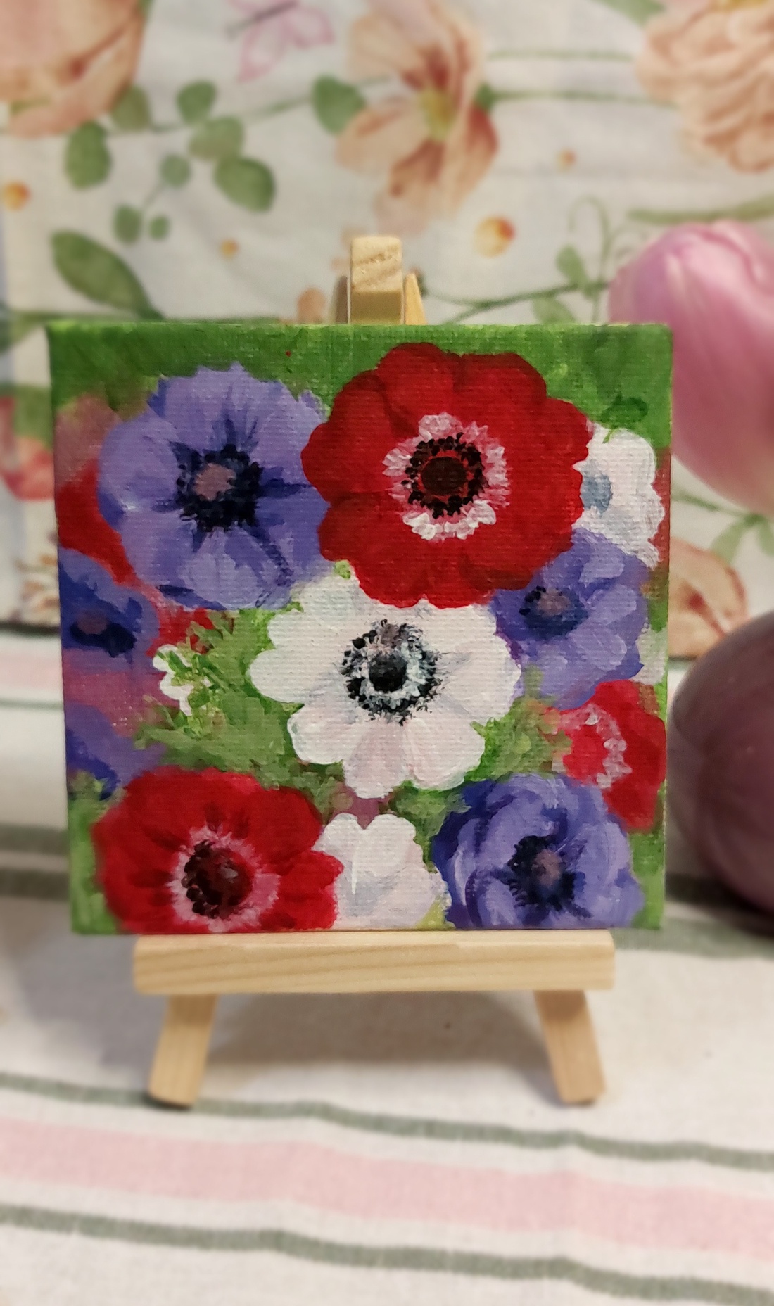 Mărțișor colorat cu flori - bijuterii - mărțișor - Artynos.ro