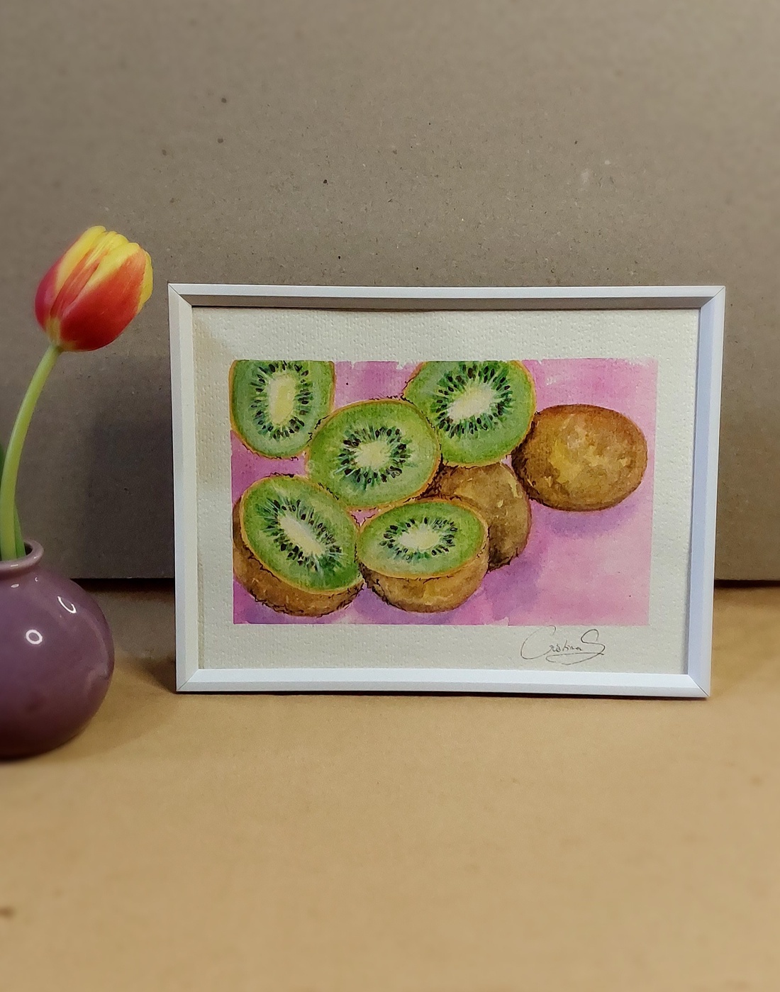 Ilustrație kiwi - arte vizuale și accesorii  - grafică, ilustrație - alte desene - Artynos.ro