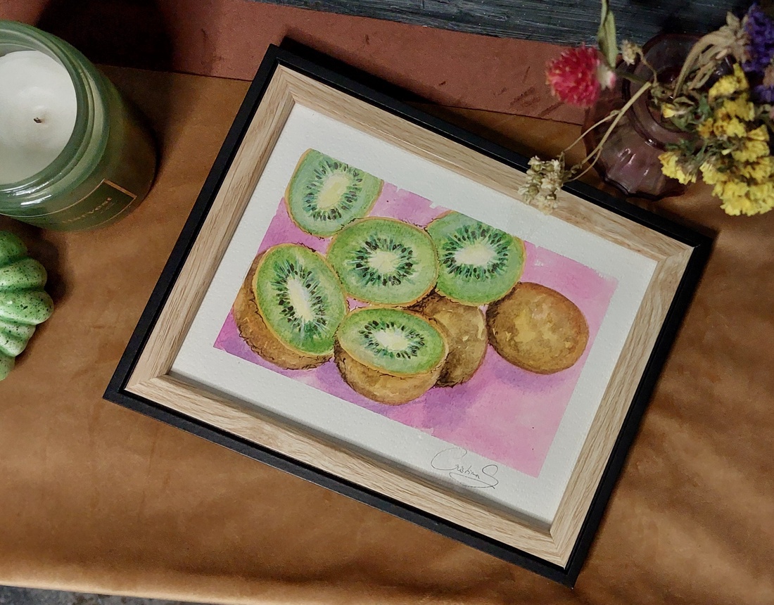 Ilustrație kiwi - arte vizuale și accesorii  - grafică, ilustrație - alte desene - Artynos.ro