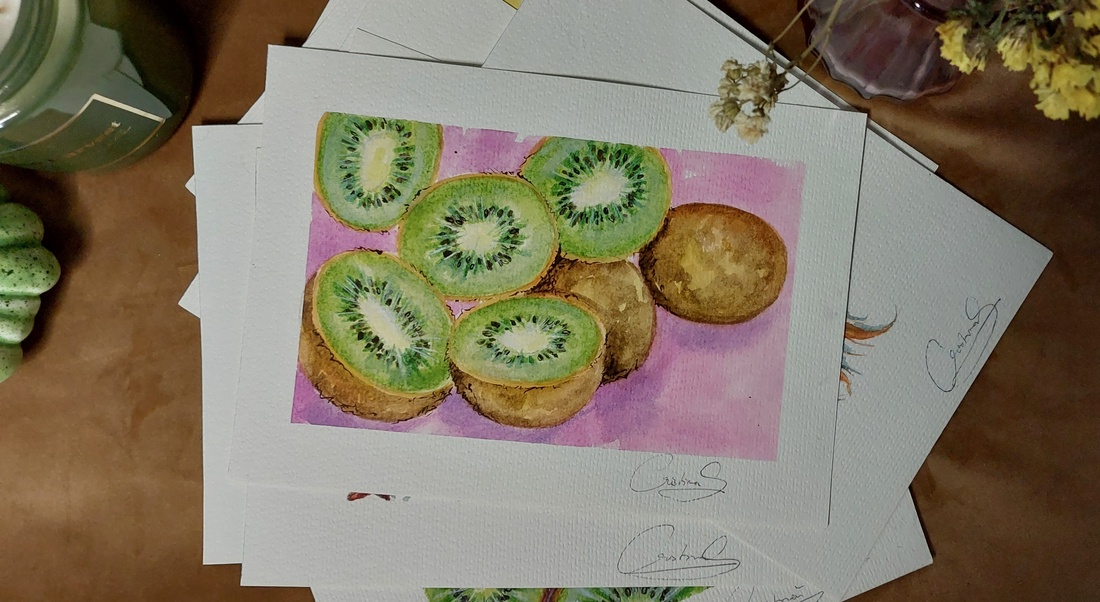 Ilustrație kiwi - arte vizuale și accesorii  - grafică, ilustrație - alte desene - Artynos.ro