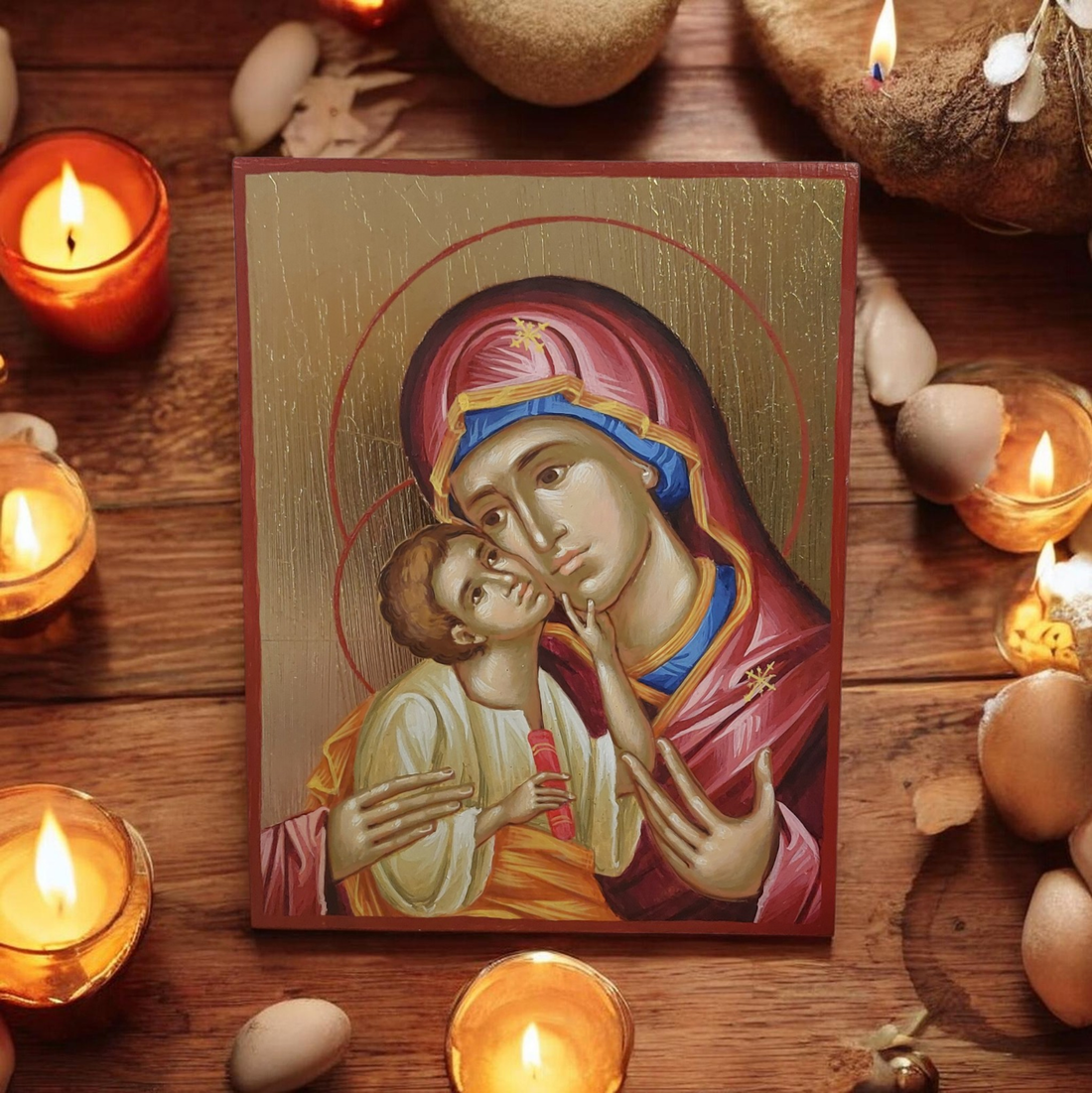 Icoană Maica Domnului cu Pruncul  - casă & stil de viață - accesorii religioase - binecuvântarea casei - Artynos.ro