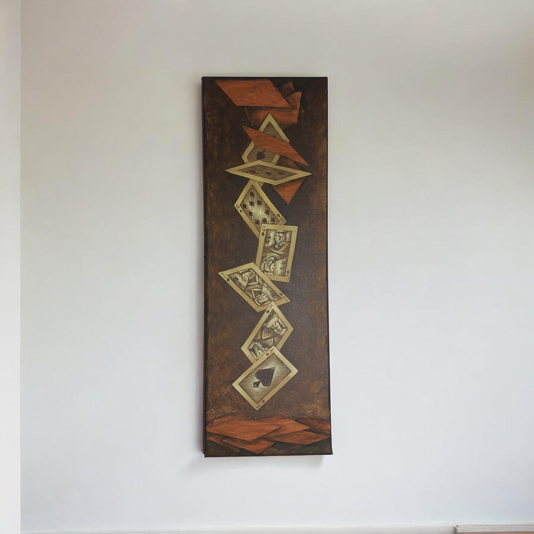 Tablou cărți de joc - arte vizuale și accesorii  - picturi - pictură acrilică - Artynos.ro