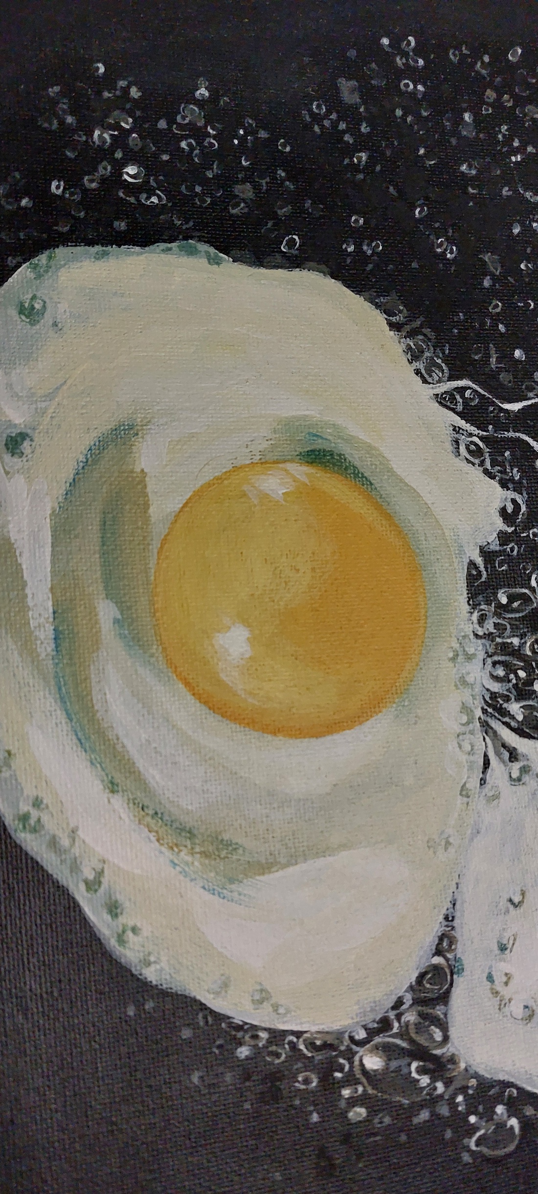 Tablou ouă prăjite  - arte vizuale și accesorii  - picturi - pictură acrilică - Artynos.ro