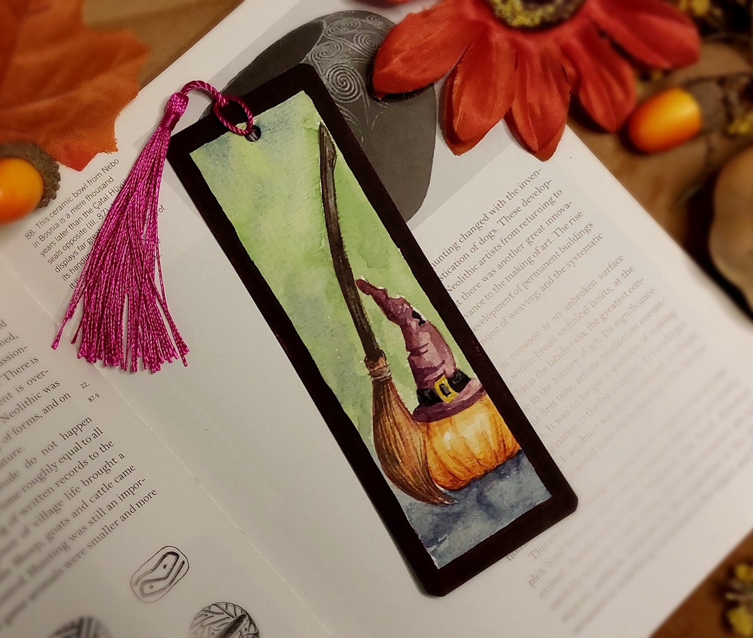 Semn de carte halloween - cărți și creații cu tematică muzicală, cadouri - semn de carte - Artynos.ro