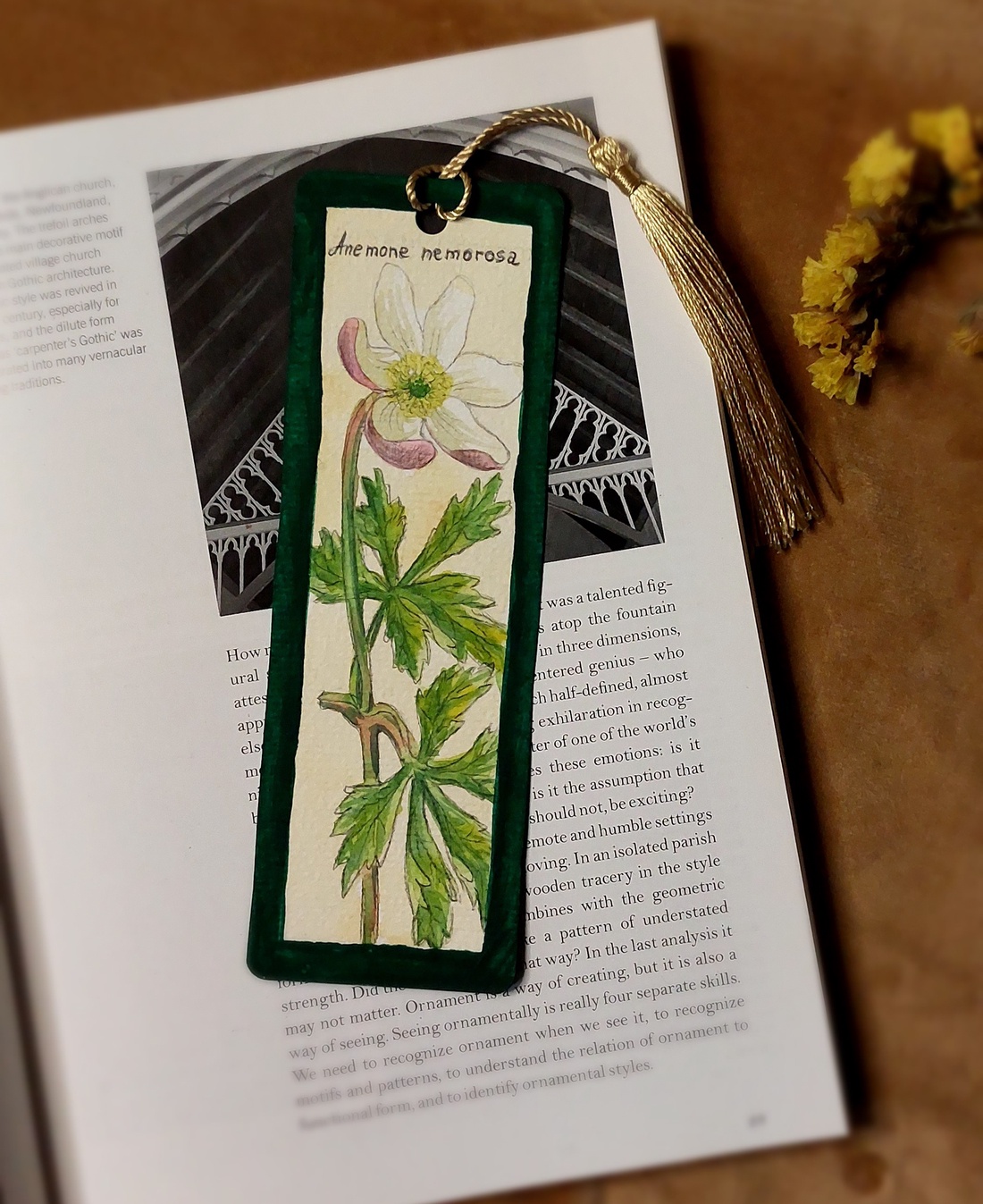 Semn de carte botanic - cărți și creații cu tematică muzicală, cadouri - semn de carte - Artynos.ro