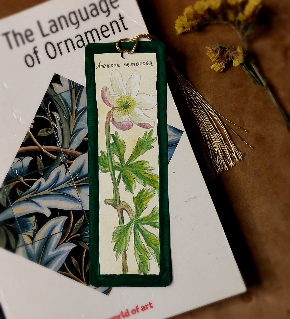Semn de carte botanic - cărți și creații cu tematică muzicală, cadouri - semn de carte - Artynos.ro