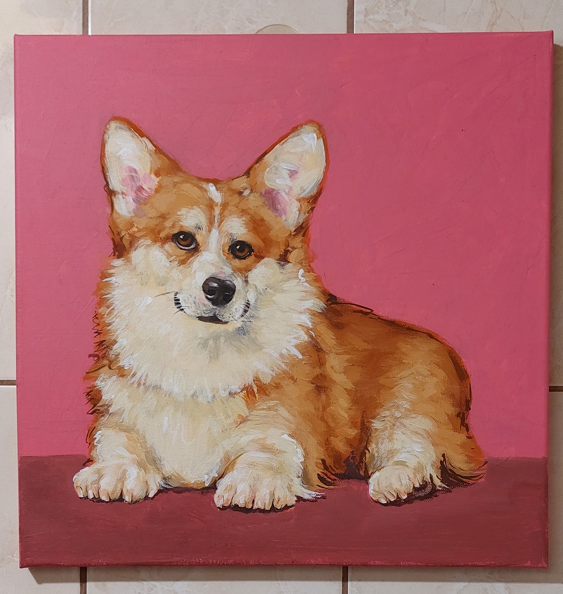 Corgi2 - arte vizuale și accesorii  - picturi - pictură acrilică - Artynos.ro