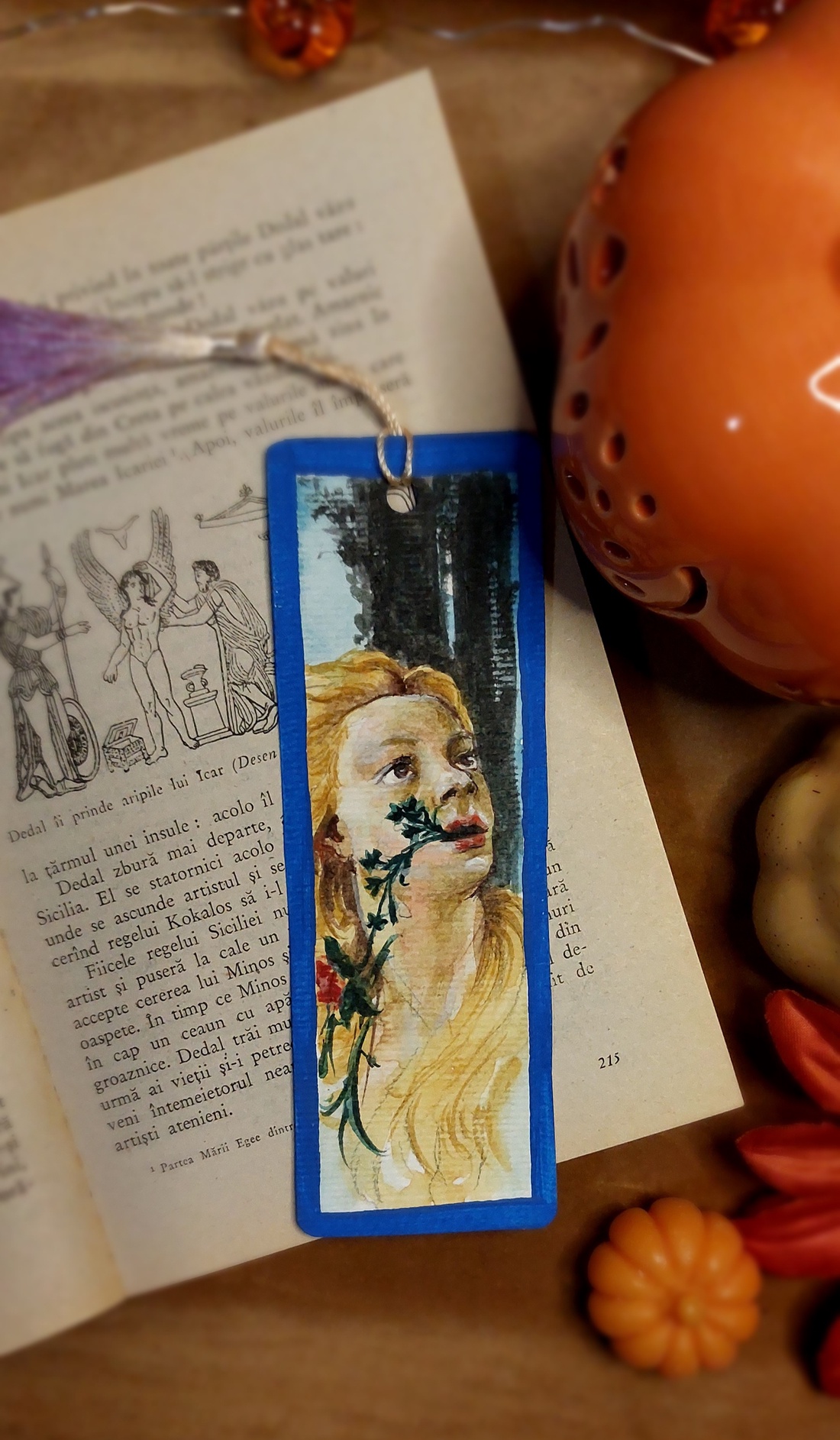 Semn de carte handmade - primavera - cărți și creații cu tematică muzicală, cadouri - semn de carte - Artynos.ro