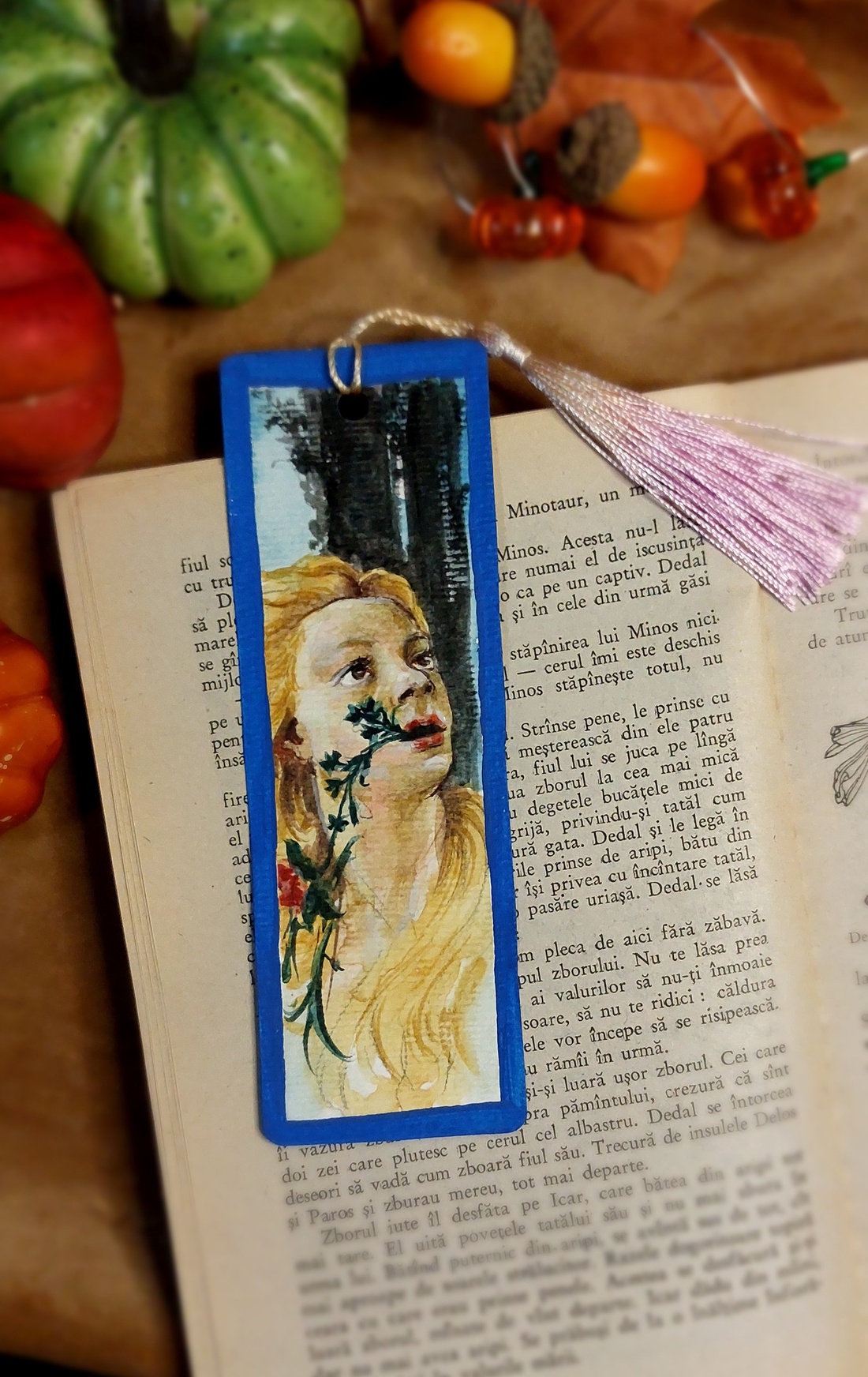 Semn de carte handmade - primavera - cărți și creații cu tematică muzicală, cadouri - semn de carte - Artynos.ro