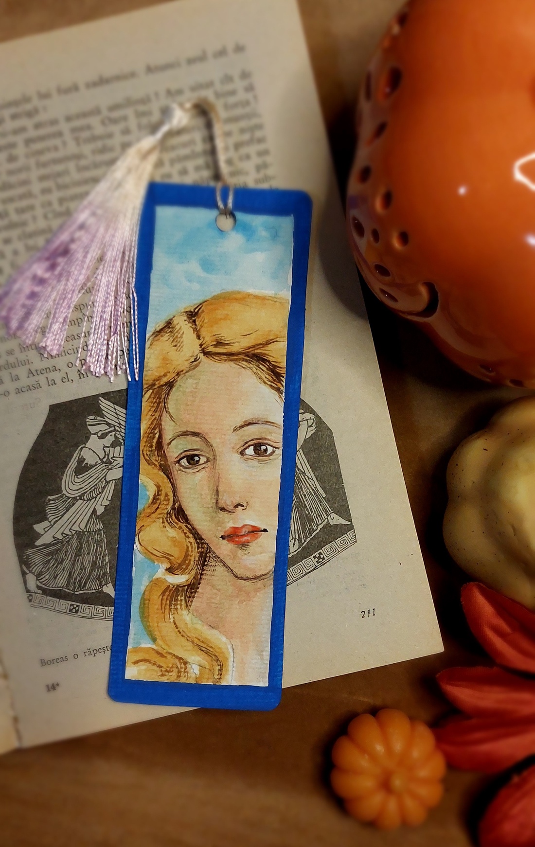 Semn de carte handmade - venus - cărți și creații cu tematică muzicală, cadouri - semn de carte - Artynos.ro