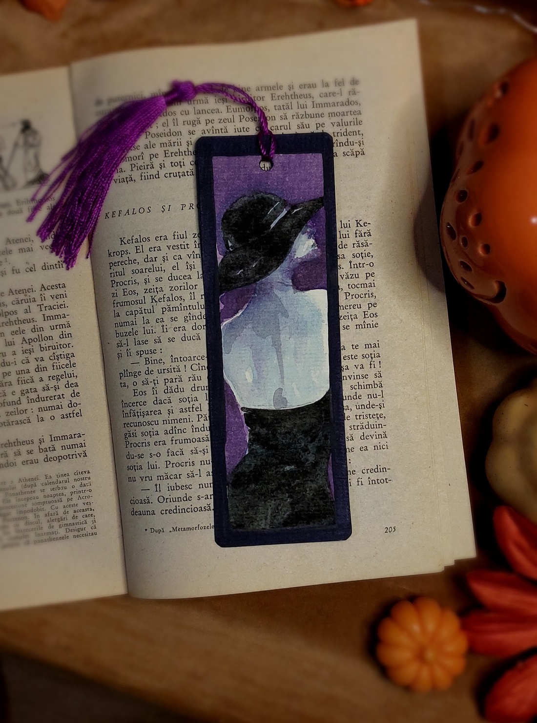Semn de carte handmade - mystery woman2 - cărți și creații cu tematică muzicală, cadouri - semn de carte - Artynos.ro