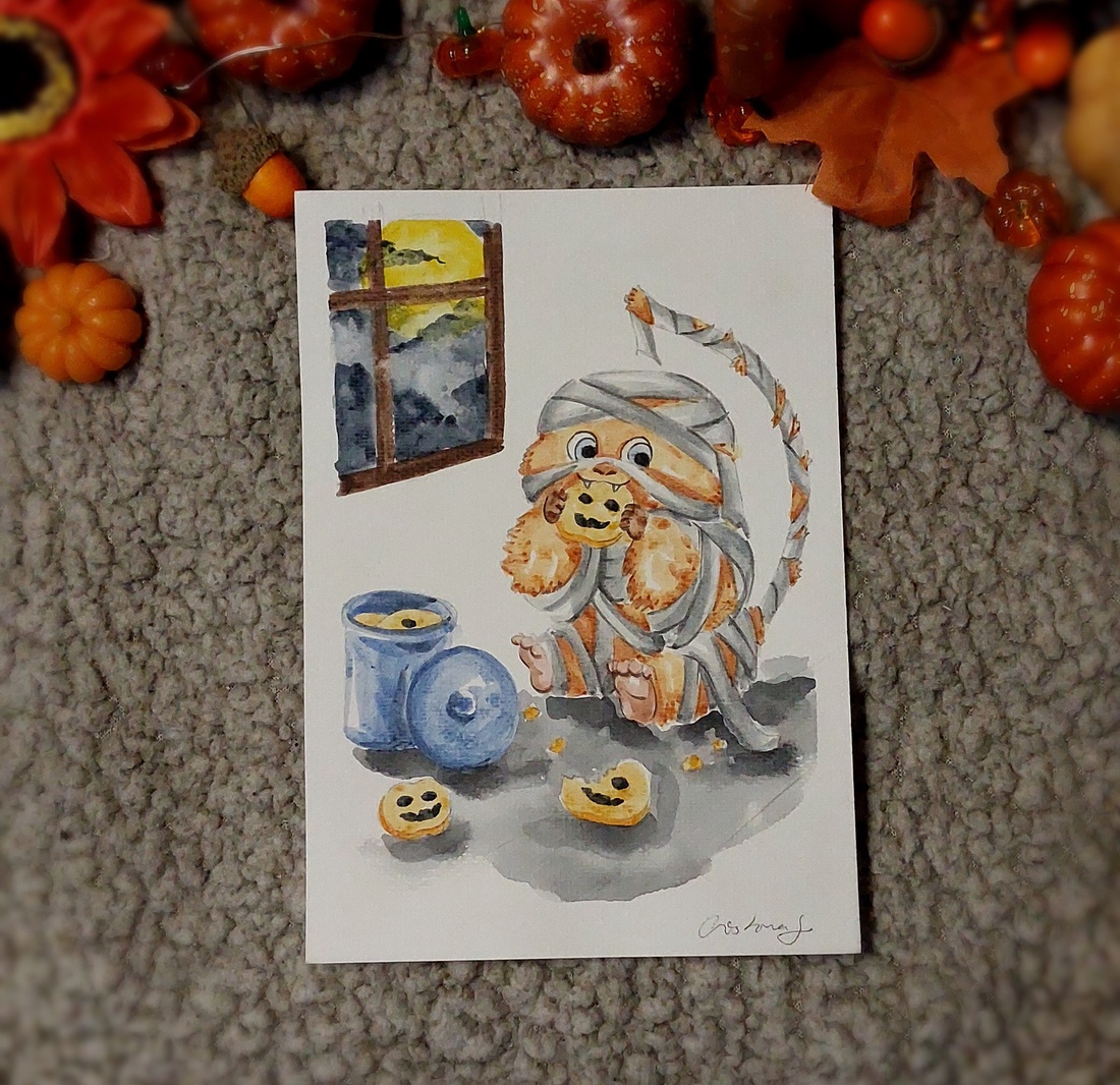 Ilustratie copii- cookie monster - arte vizuale și accesorii  - grafică, ilustrație - alte desene - Artynos.ro