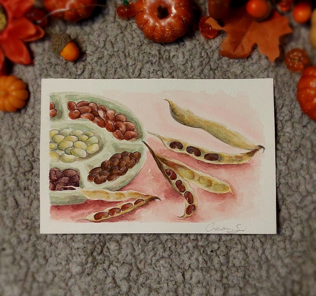 Ilustratie fasole - arte vizuale și accesorii  - grafică, ilustrație - alte desene - Artynos.ro