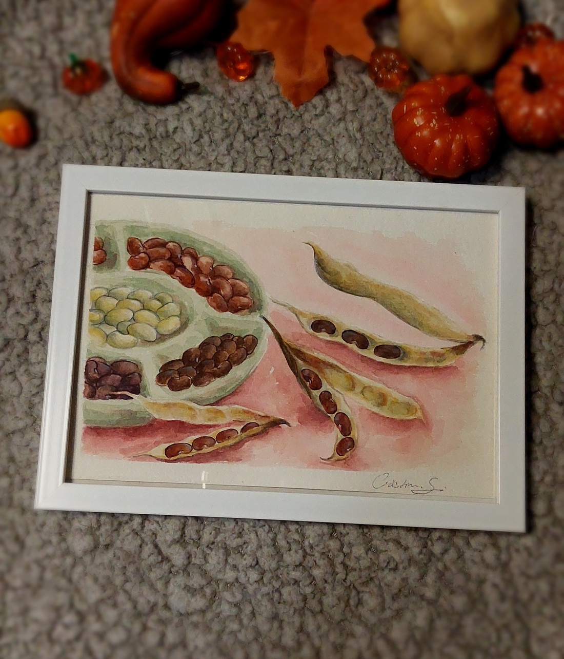 Ilustratie fasole - arte vizuale și accesorii  - grafică, ilustrație - alte desene - Artynos.ro