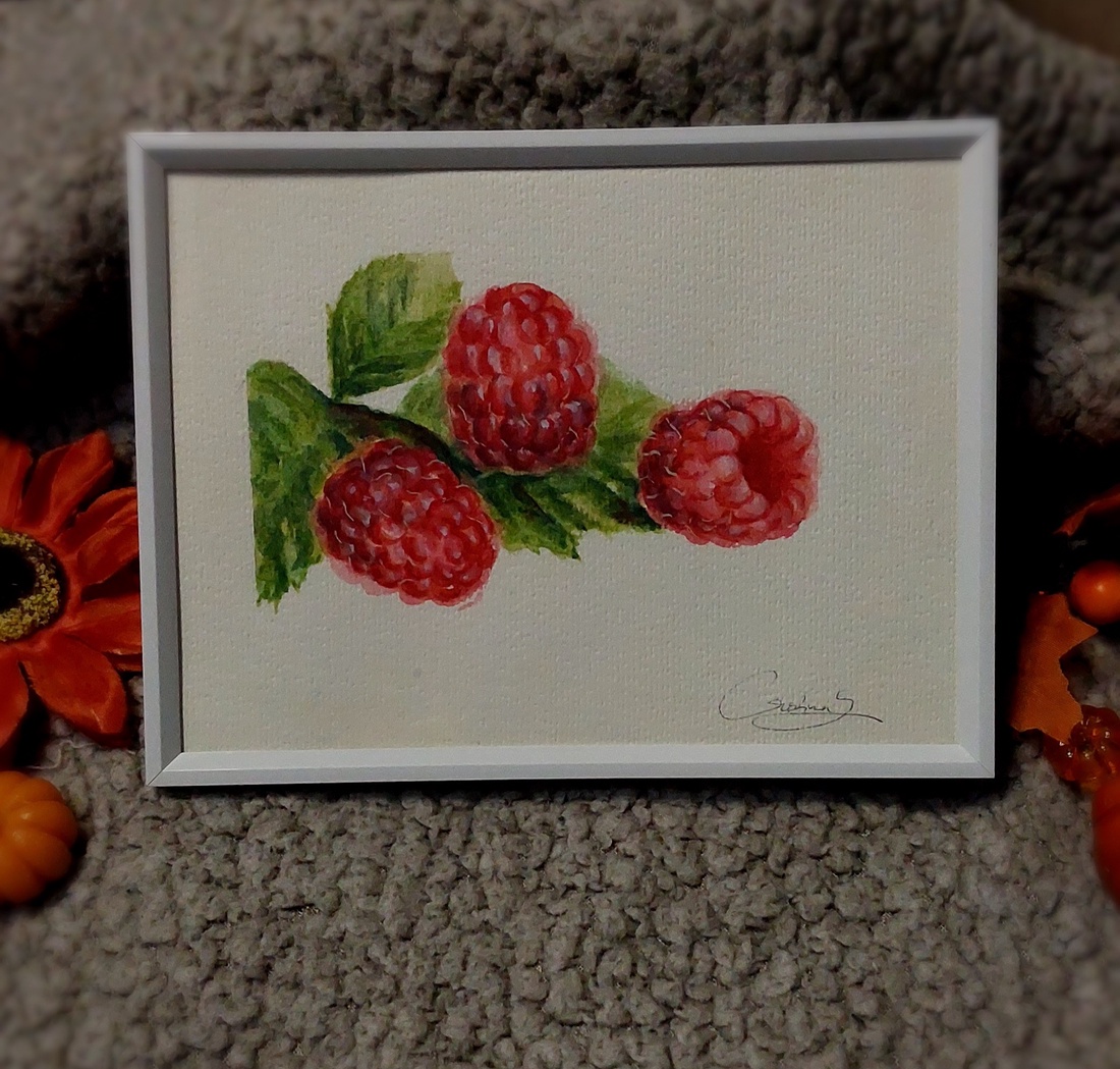 Ilustratie zmeura - arte vizuale și accesorii  - grafică, ilustrație - alte desene - Artynos.ro