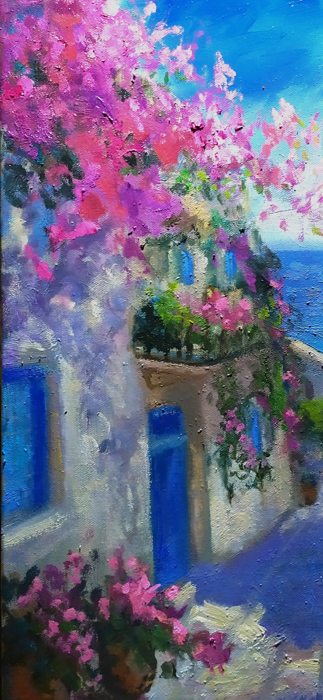 Pictură ulei Kalimera - arte vizuale și accesorii - picturi - pictură în ulei - Artynos.ro Pictură ulei Kalimera - arte vizuale și accesorii - picturi - pictură în ulei - Artynos.ro