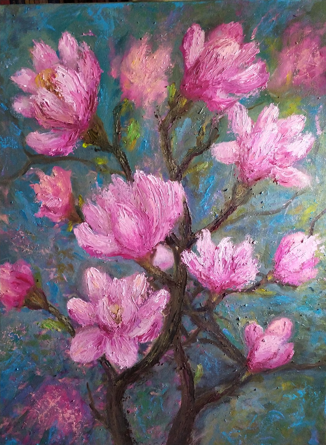 Pictură ulei Magnolii - arte vizuale și accesorii - picturi - pictură în ulei - Artynos.ro Pictură ulei Magnolii - arte vizuale și accesorii - picturi - pictură în ulei - Artynos.ro