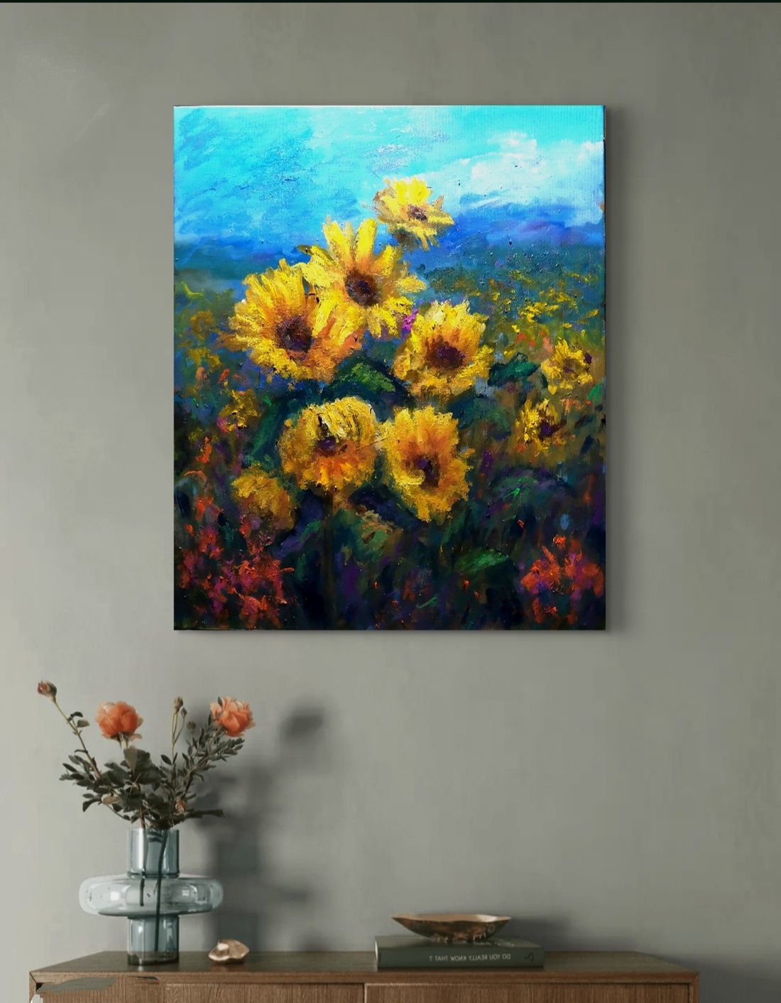 Pictură ulei, Sora soarelui -  - Artynos.ro