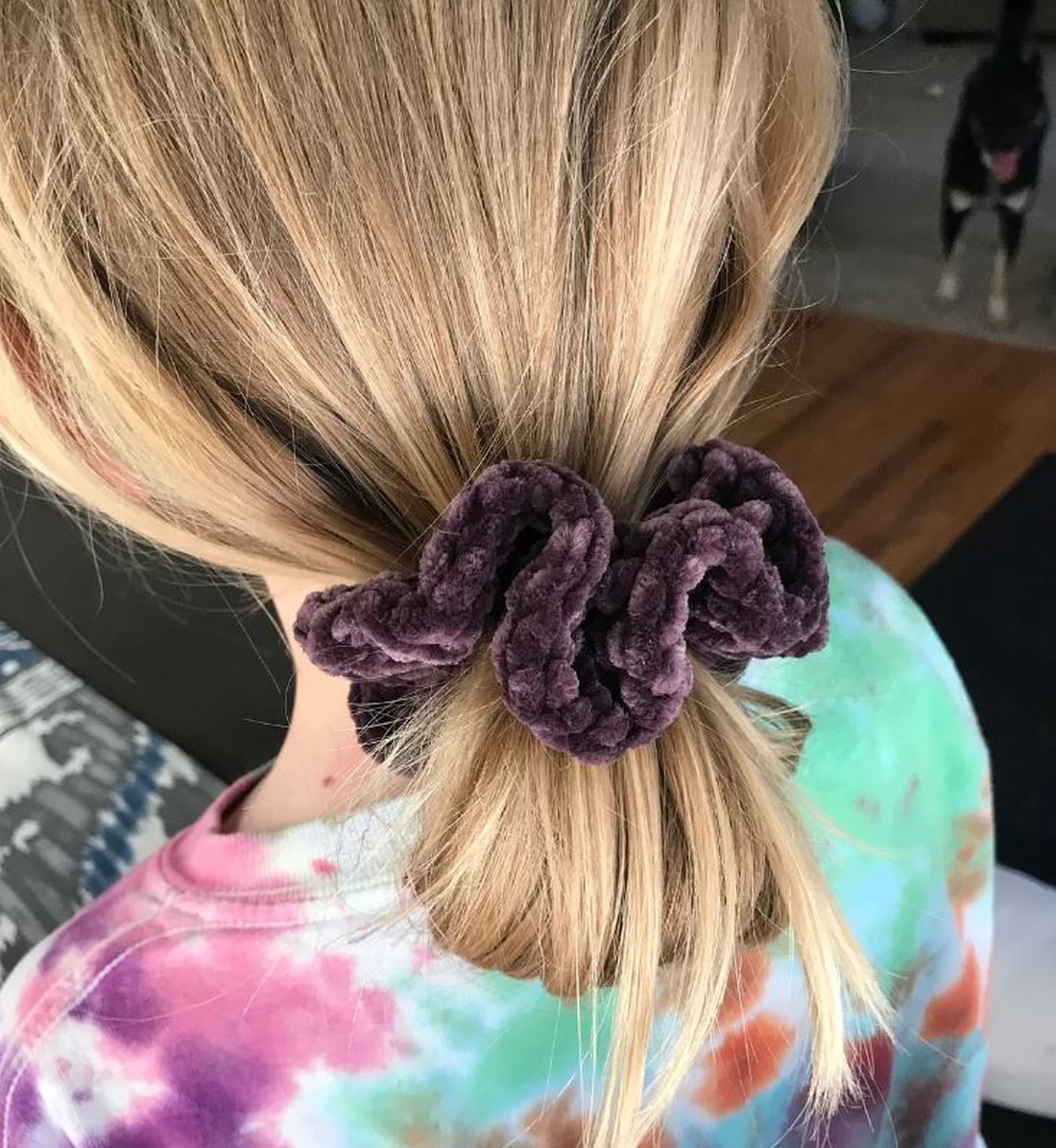 Scrunchie crosetat manual - îmbrăcăminte și modă - accesorii păr - elastic de păr - Artynos.ro Scrunchie crosetat manual - îmbrăcăminte și modă - accesorii păr - elastic de păr - Artynos.ro