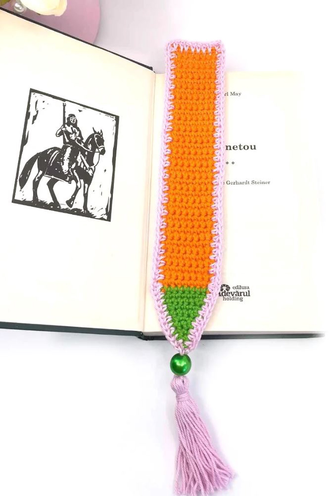 Semn de carte crosetat manual - casă & stil de viață - accesorii pentru decorat casa - decorațiuni de masă și decorațiuni pentru rafturi - suport carte - Artynos.ro Semn de carte crosetat manual - casă & stil de viață - accesorii pentru decorat casa - decorațiuni de masă și decorațiuni pentru rafturi - suport carte - Artynos.ro