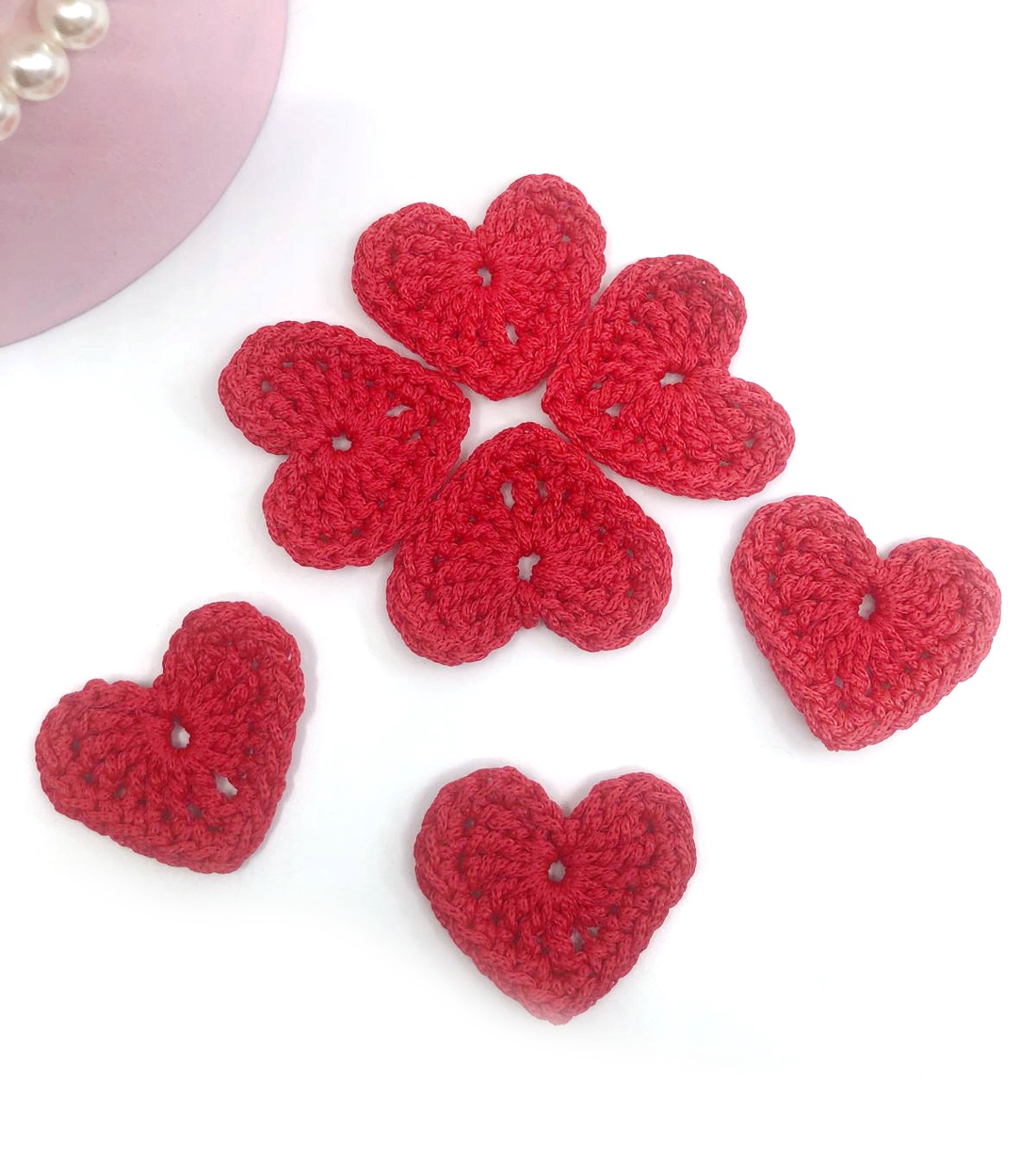 Inimi crosetate - accessorii și unelte - accesorii decorative - alte accesorii - Artynos.ro Inimi crosetate - accessorii și unelte - accesorii decorative - alte accesorii - Artynos.ro