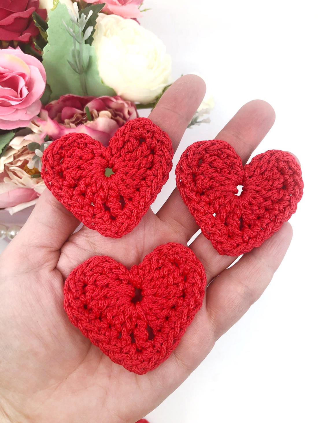 Inimi crosetate - accessorii și unelte - accesorii decorative - alte accesorii - Artynos.ro Inimi crosetate - accessorii și unelte - accesorii decorative - alte accesorii - Artynos.ro