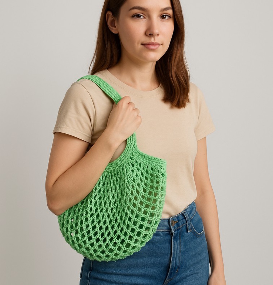 Geanta tip plasa, verde menta - geantă și husă - geantă pentru cumpărături - geantă shopper, geantă tote, geantă textilă - Artynos.ro Geanta tip plasa, verde menta - geantă și husă - geantă pentru cumpărături - geantă shopper, geantă tote, geantă textilă - Artynos.ro