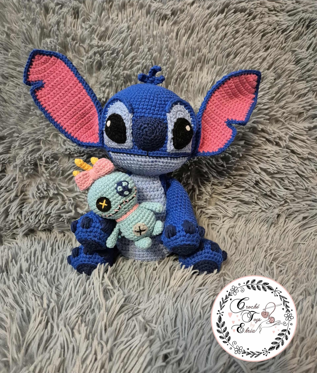 Stitch crosetat  - jucării și echipamente pentru copii - plușuri - personaje de basm din pluș - Artynos.ro