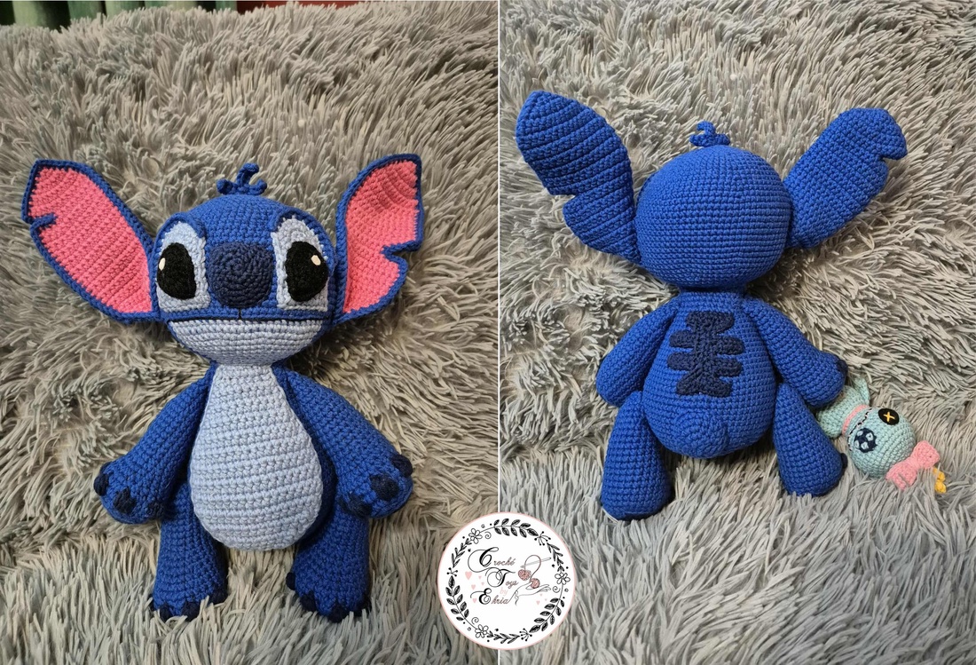 Stitch crosetat  - jucării și echipamente pentru copii - plușuri - personaje de basm din pluș - Artynos.ro