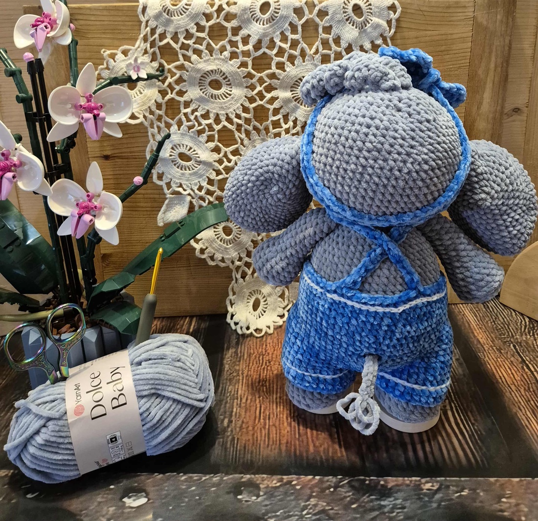 Elefantel crosetat - jucării și echipamente pentru copii - plușuri - elefant de pluș - Artynos.ro