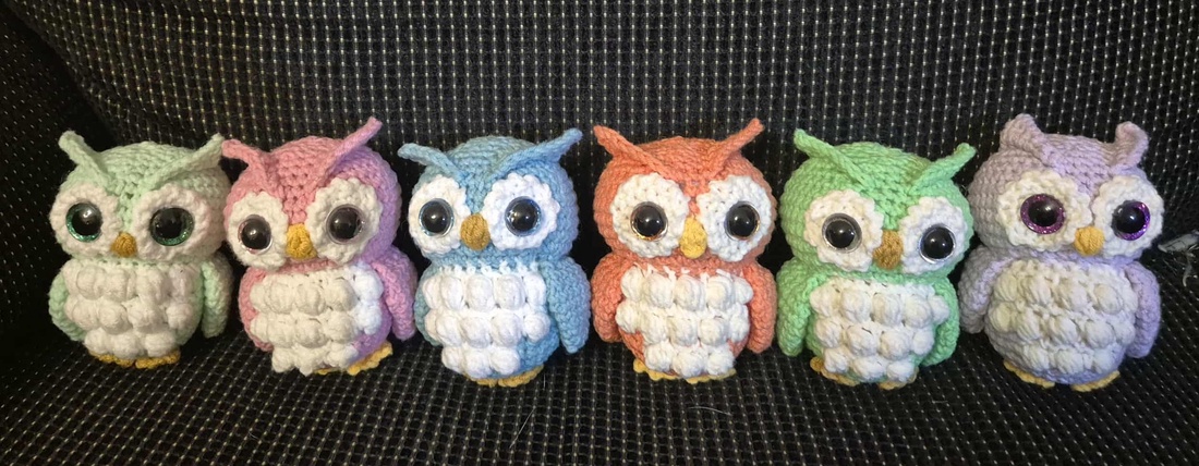 Bufnițe Mini - genți și portofele - accesorii genți - breloc - Artynos.ro