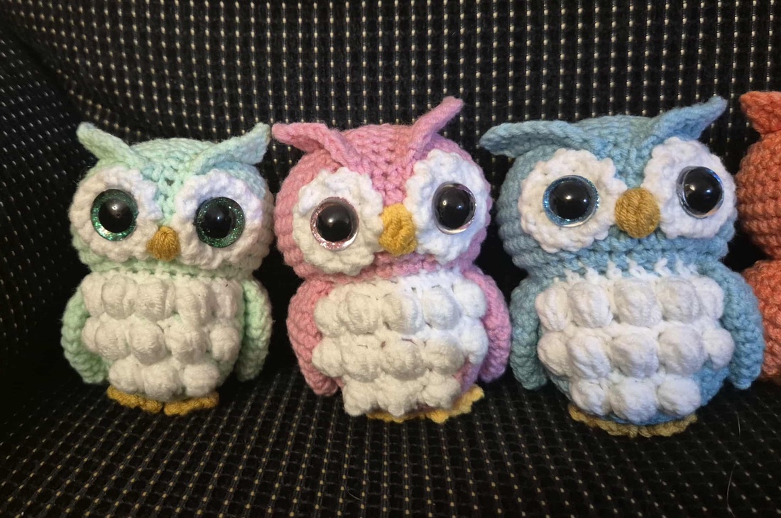 Bufnițe Mini - genți și portofele - accesorii genți - breloc - Artynos.ro