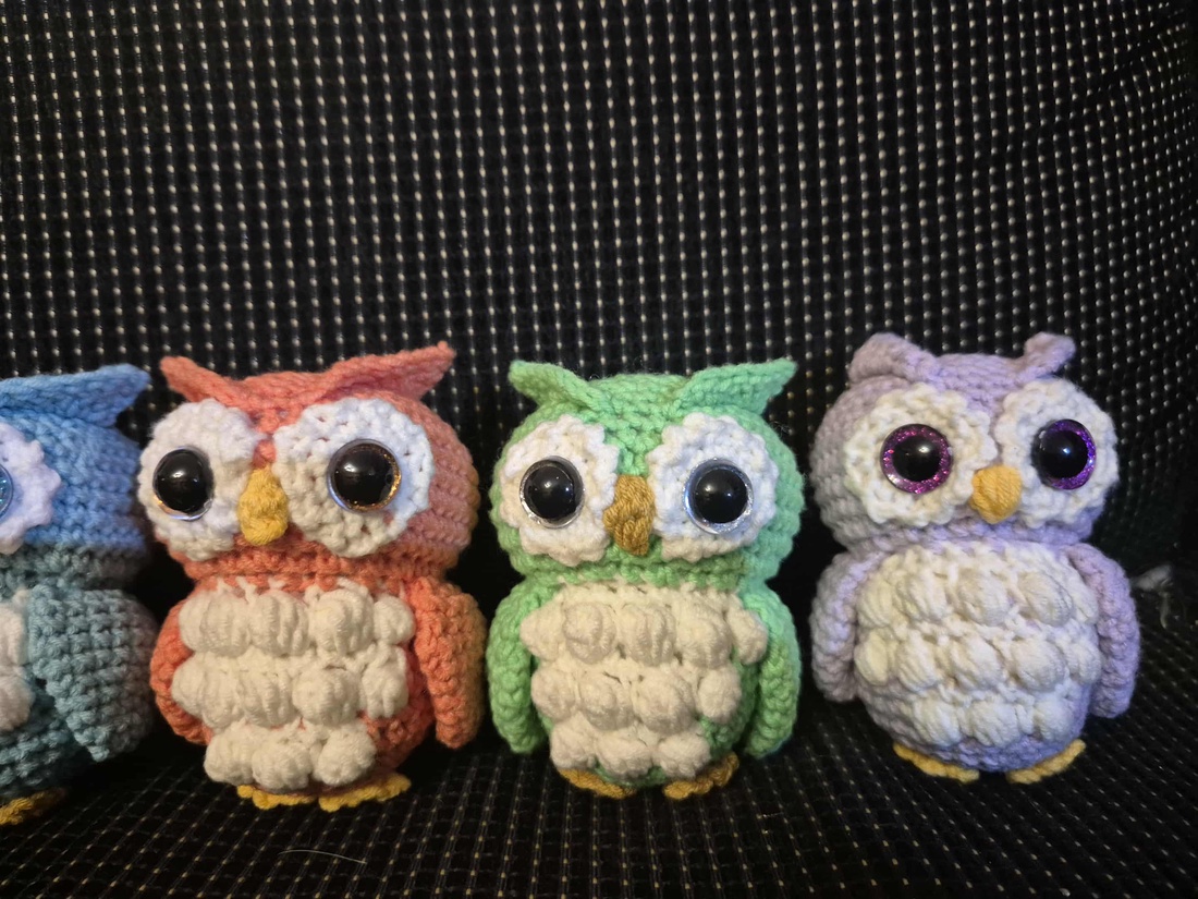 Bufnițe Mini - genți și portofele - accesorii genți - breloc - Artynos.ro