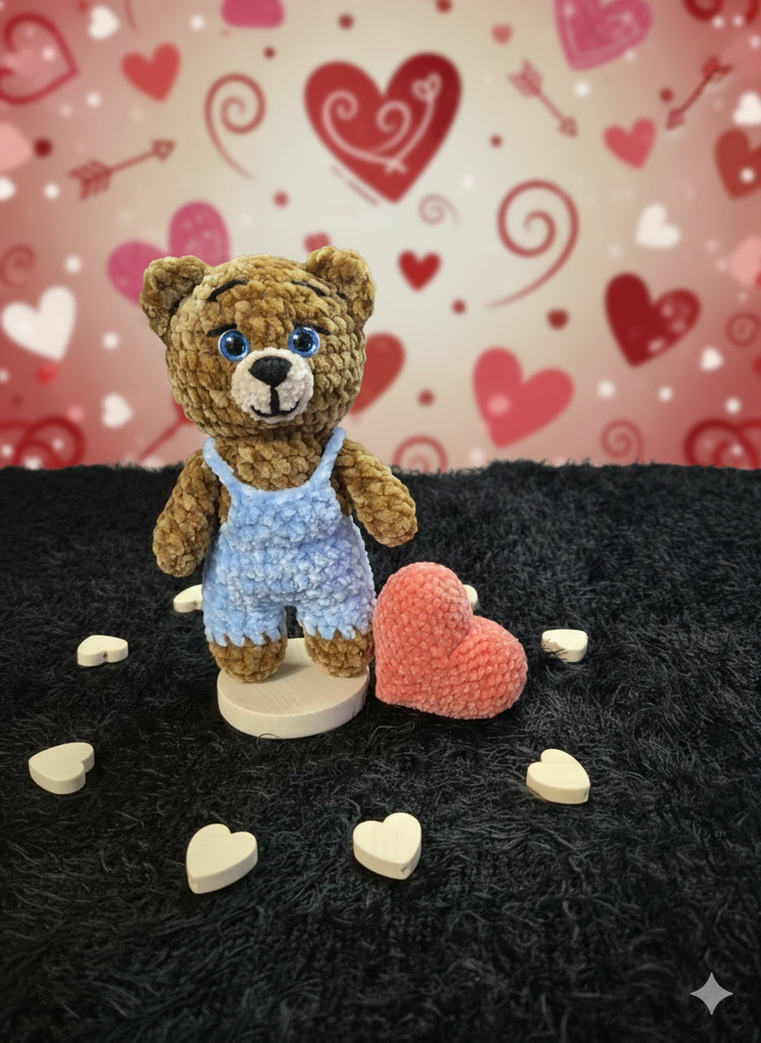 Ursulet cu inimioara - jucării și echipamente pentru copii - plușuri - ursuleț de pluș - Artynos.ro