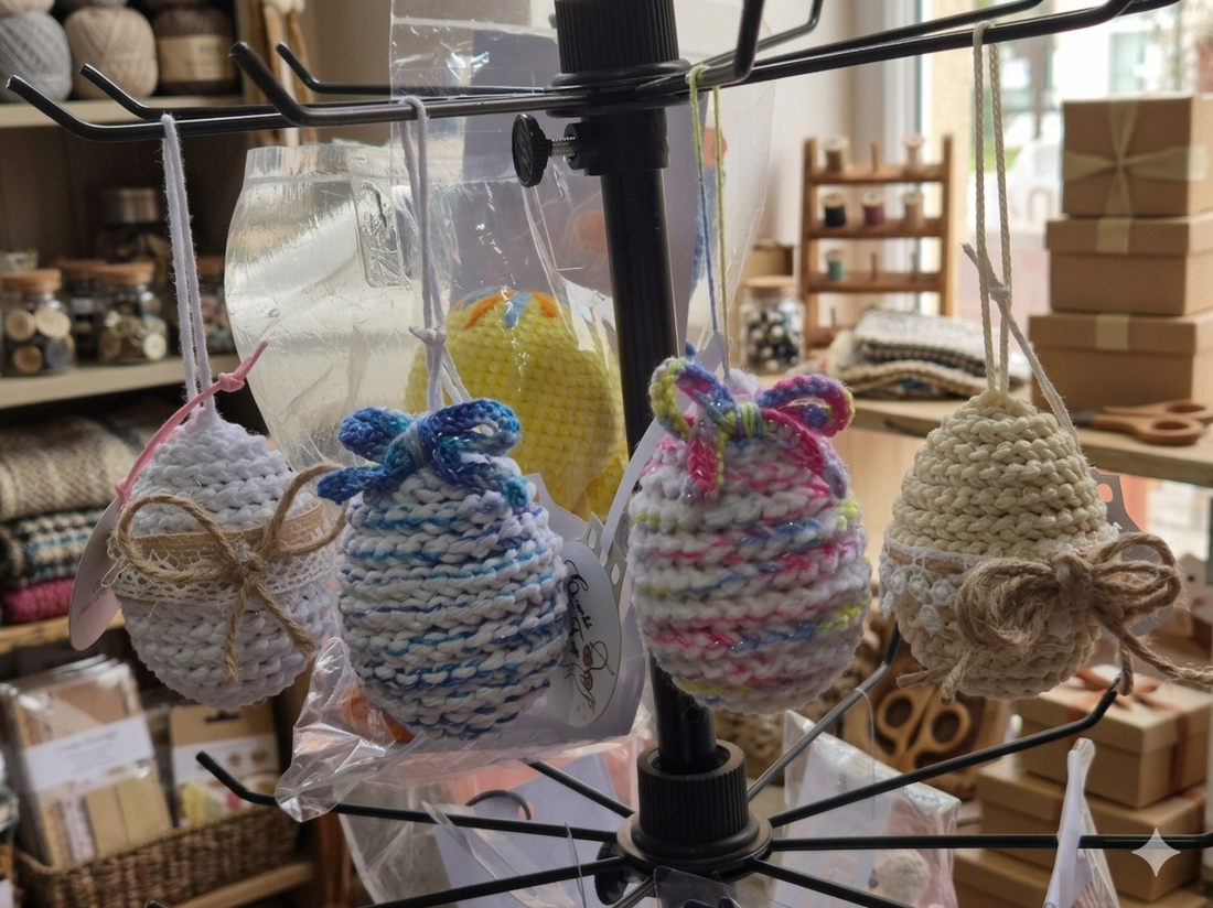 Ouă croșetate - decor de sărbători - decorațiuni de paște - ouă decorative - Artynos.ro