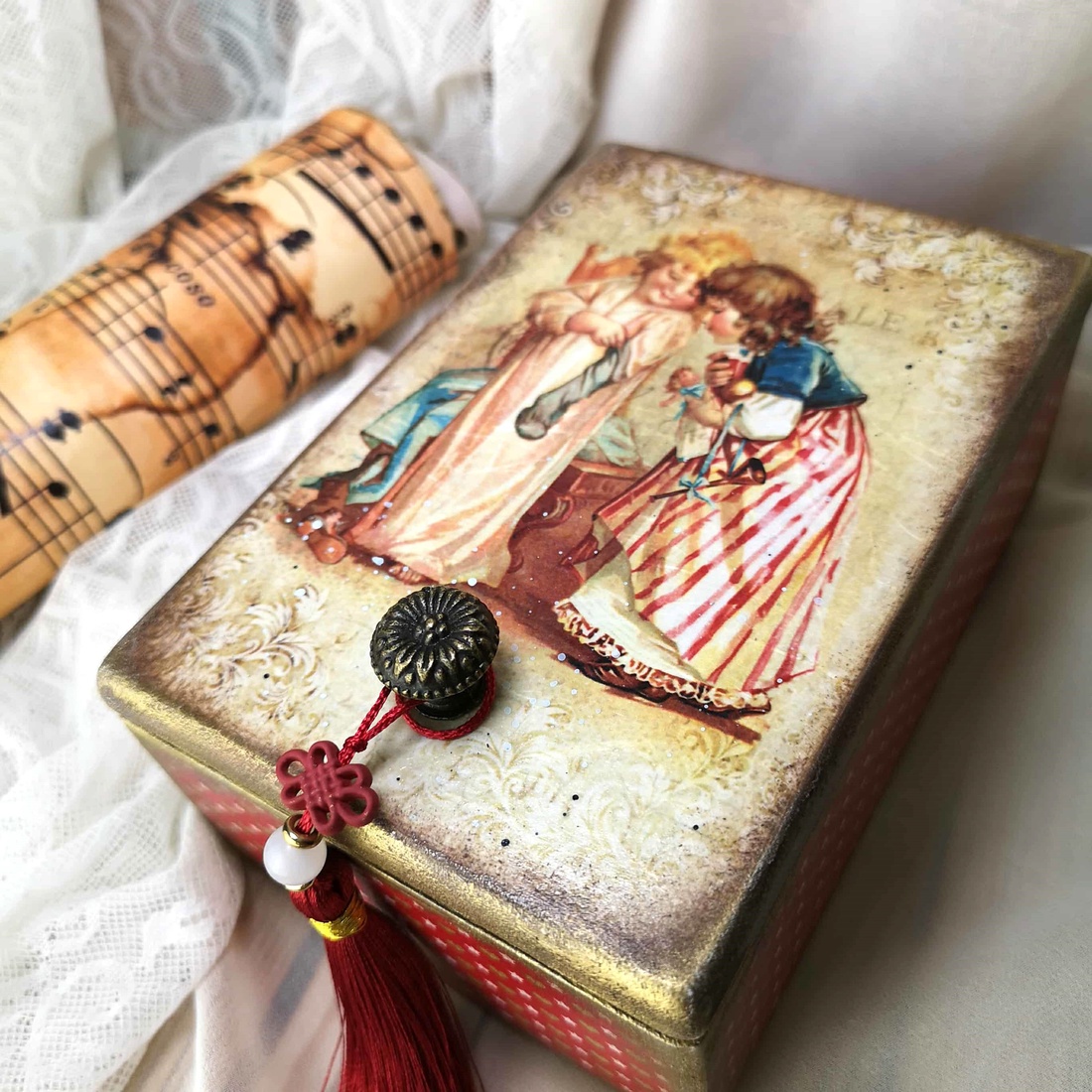 Set Cadou 'Amintiri de Crăciun' - cutie si glob - crăciun - cadouri de moș crăciun - cadouri de moș crăciun - Artynos.ro