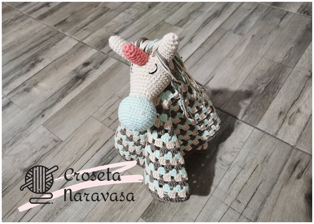 Unicorn crosetat, jucarie somn - jucării și echipamente pentru copii - plușuri - unicorn - Artynos.ro
