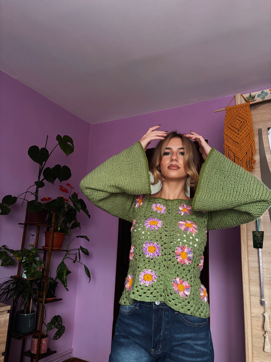 Bluza cu flori - îmbrăcăminte și modă - haine damă - bluze damă - Artynos.ro