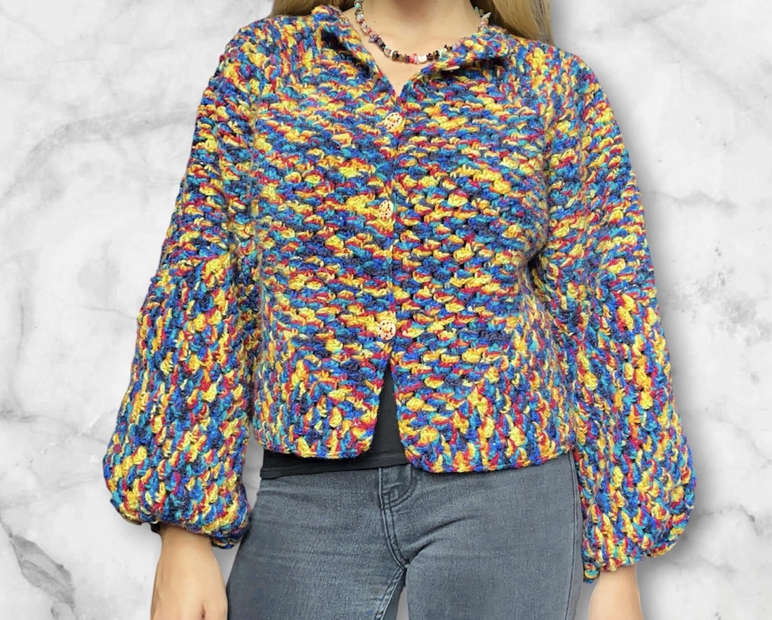 Cardigan colorat - îmbrăcăminte și modă - haine damă - hanorace, cardigane - Artynos.ro