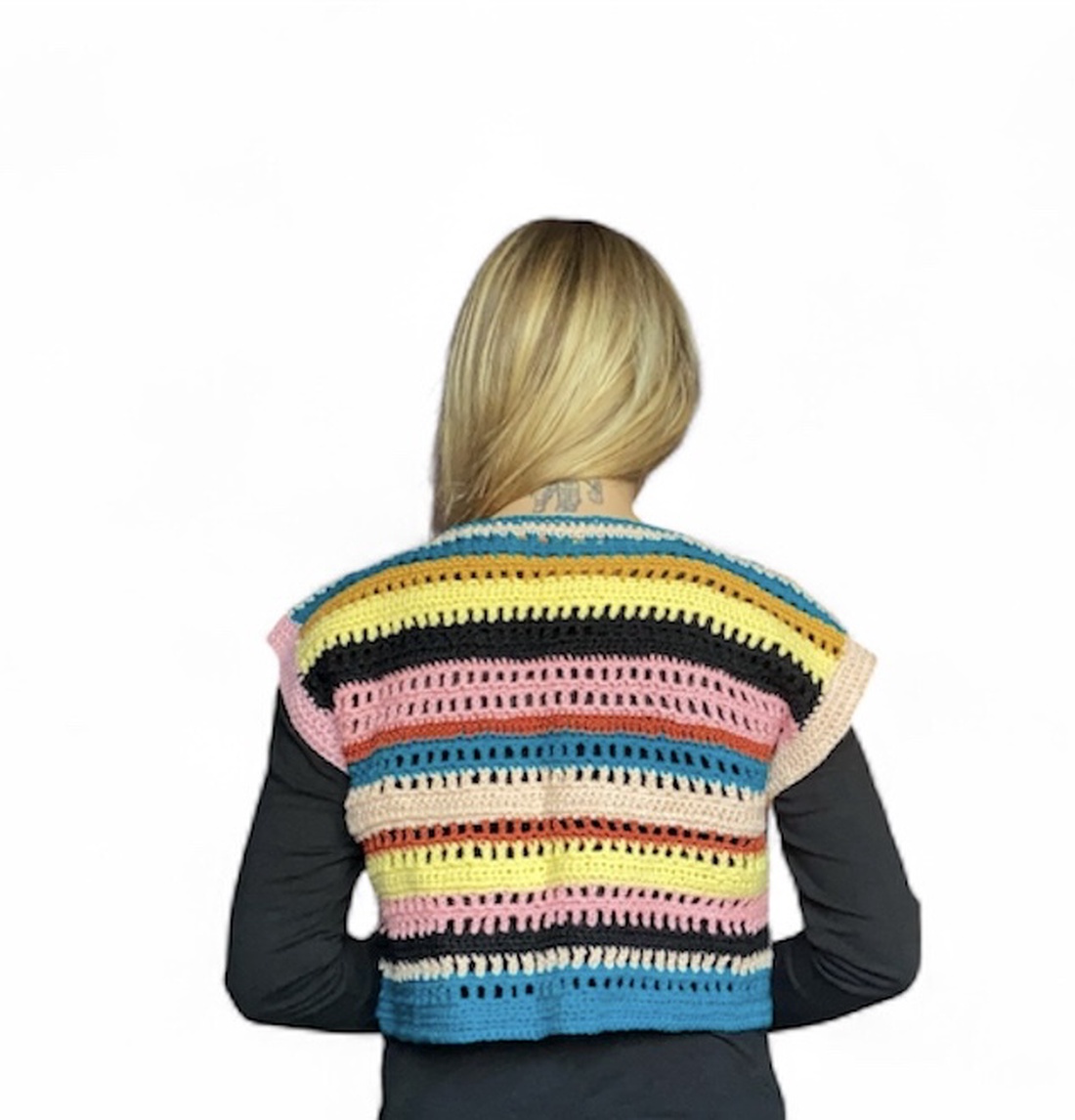 Vesta colorata - îmbrăcăminte și modă - haine damă - vestă femei - Artynos.ro