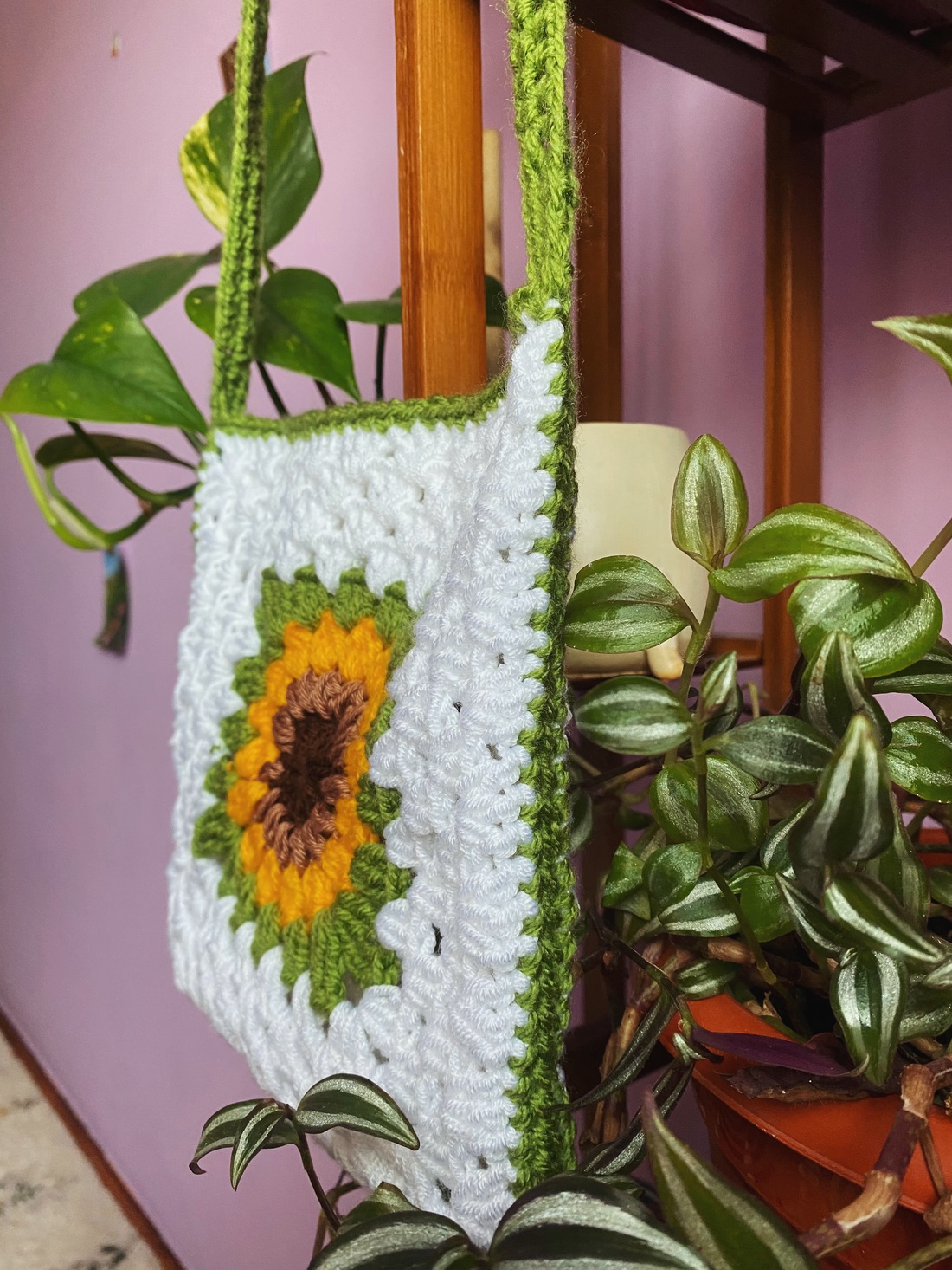 Geanta cu floarea soarelui - genți și portofele - genți de mână și umăr - geantă casual - Artynos.ro