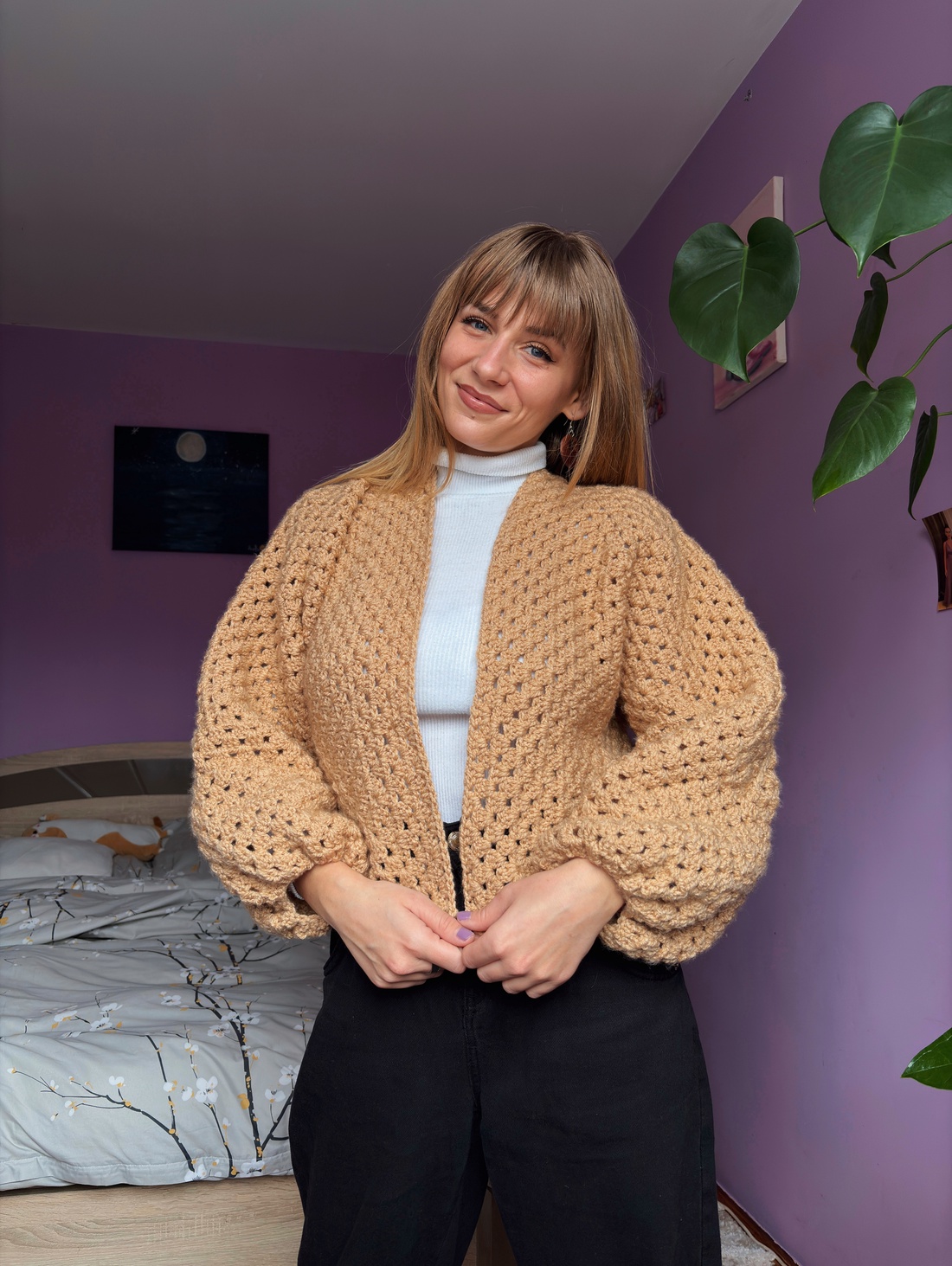 Cardigan crosetat - îmbrăcăminte și modă - haine damă - hanorace, cardigane - Artynos.ro